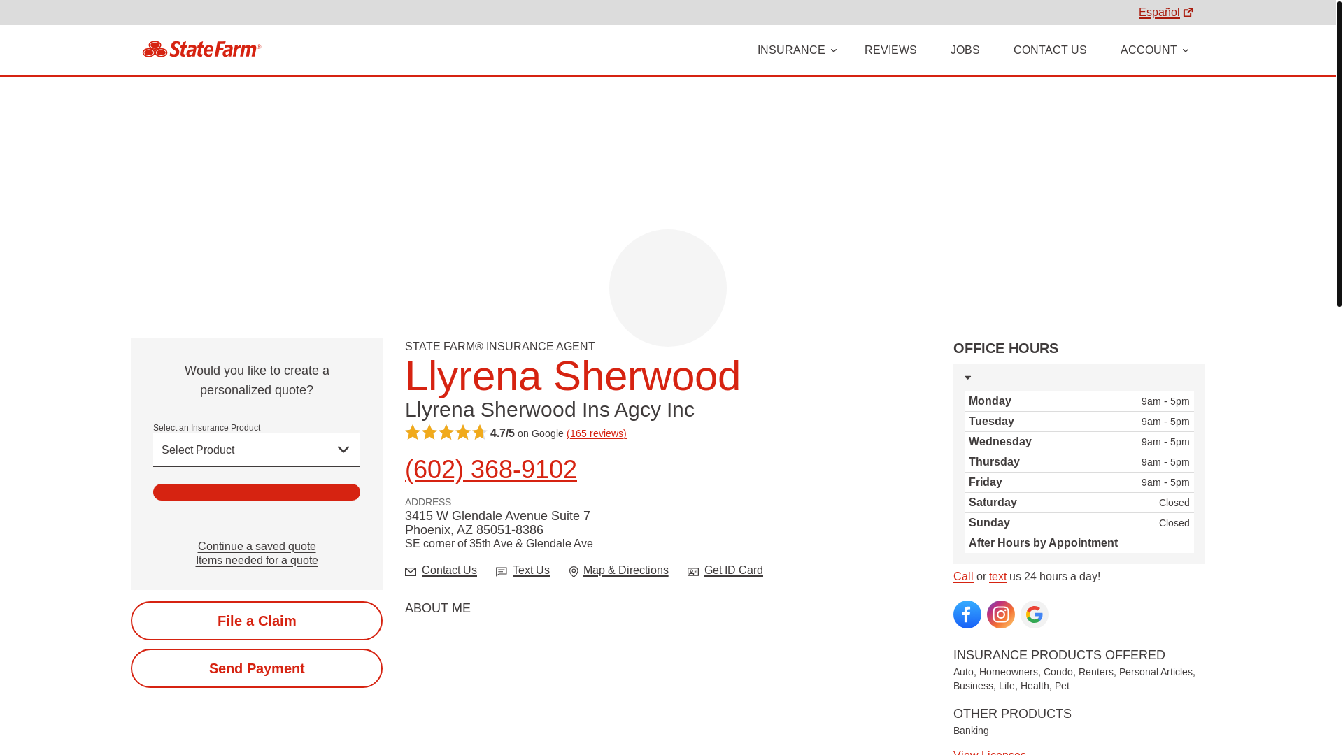 website screenshot of https://quotephoenixnow.com/