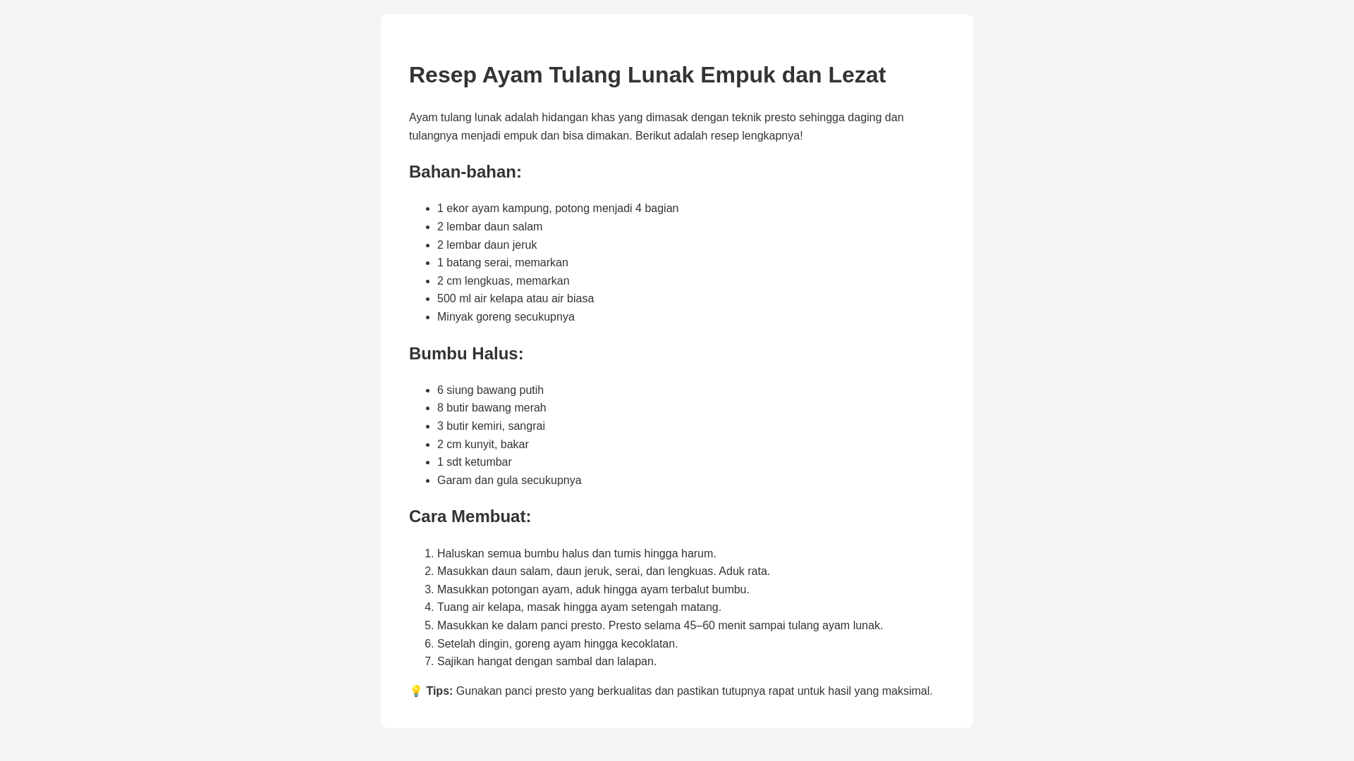 website screenshot of https://ayammtulang-lunak.pages.dev/
