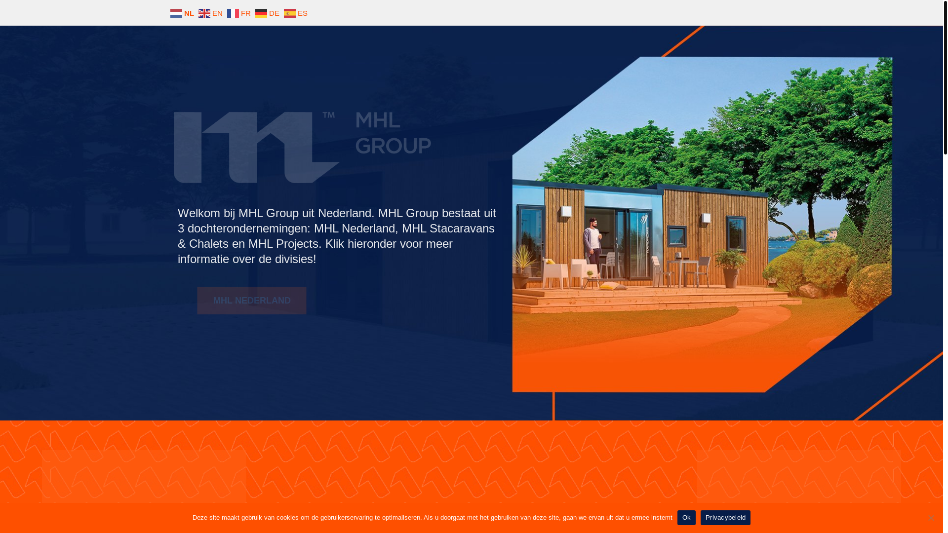 website screenshot of https://mhlstacaravansenchalets.com/