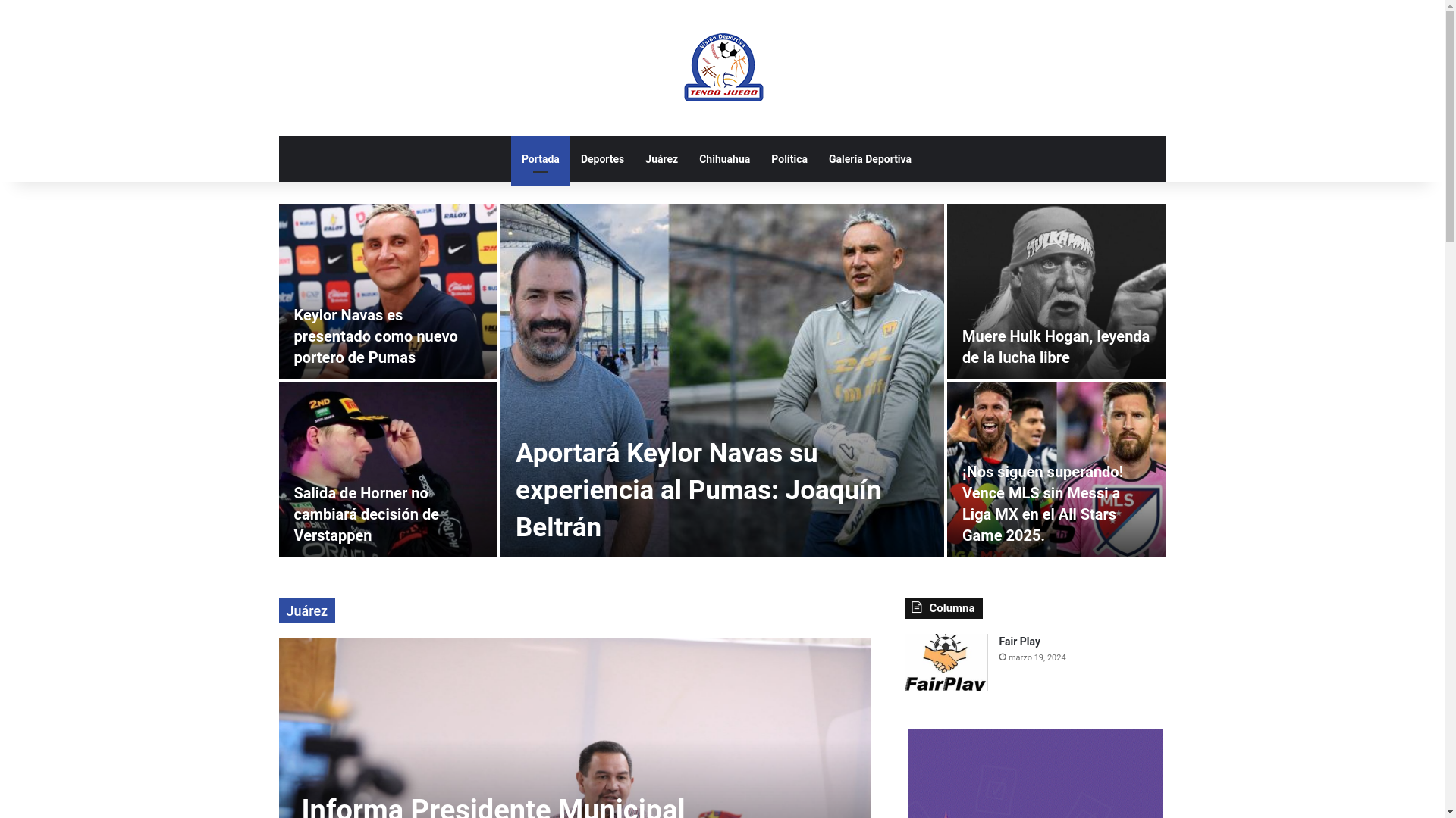 website screenshot of https://tengojuego.mx/