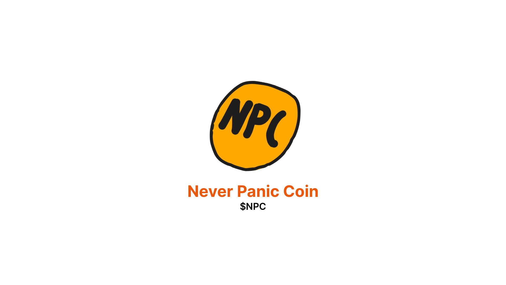 website screenshot of https://neverpaniccoin.fun/