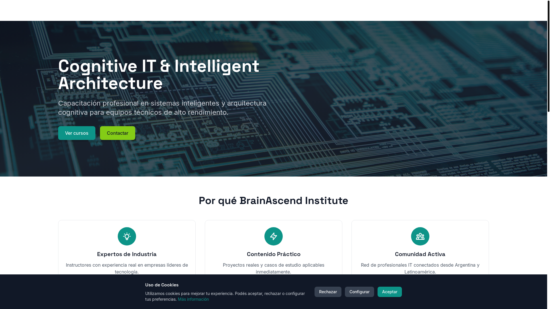 website screenshot of https://brainascend.app/