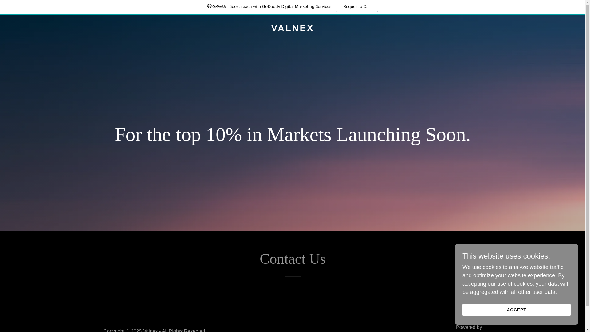 website screenshot of https://valnex.in/