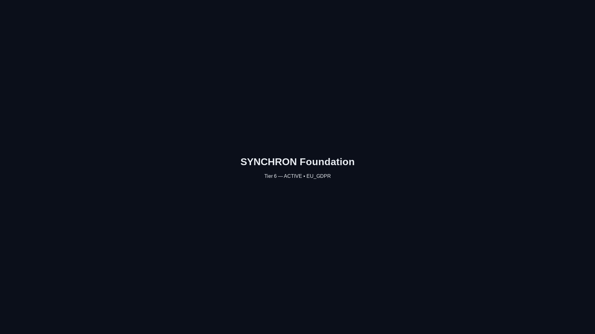 website screenshot of https://synchrony-foundation.pages.dev/