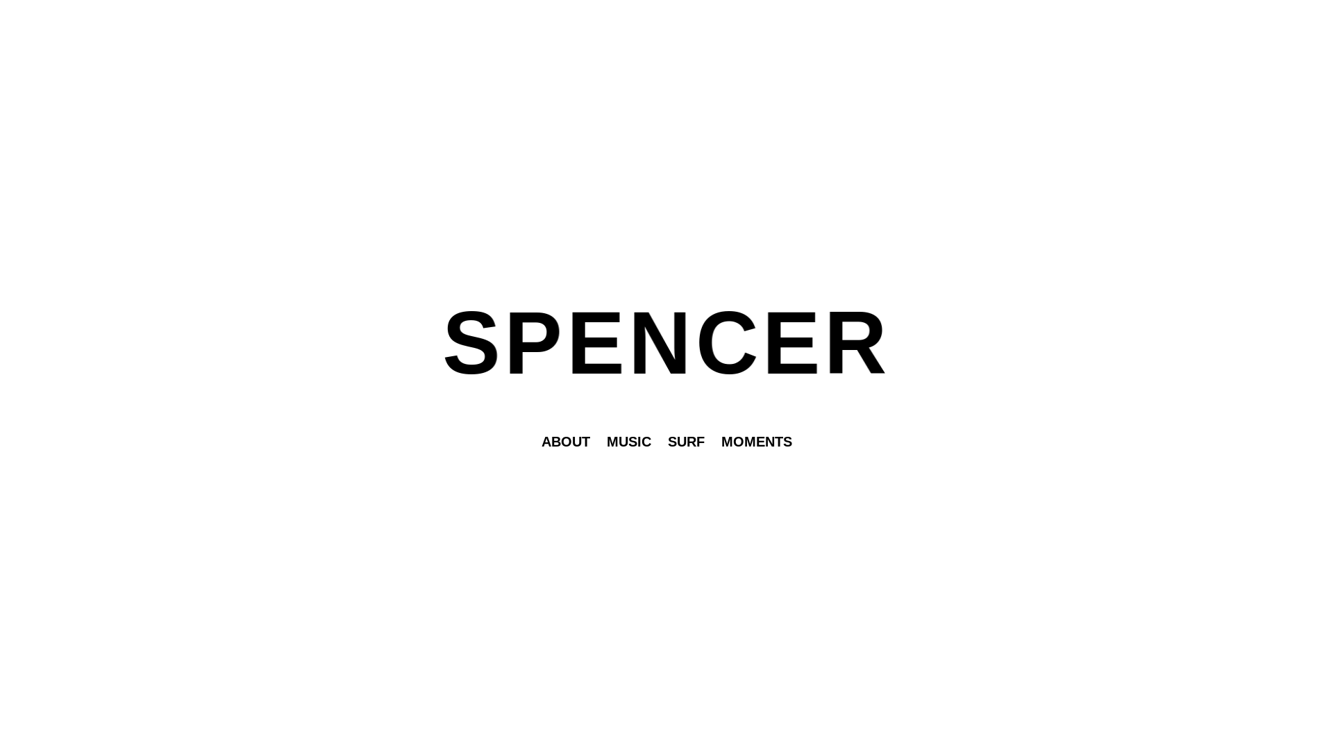 website screenshot of https://spencerderecat.com/