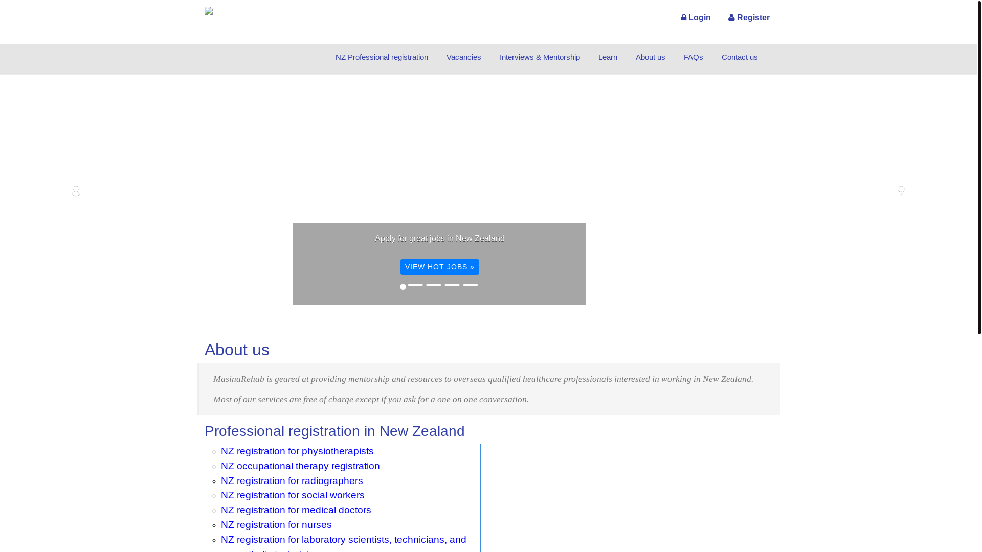 website screenshot of https://vimaphysiotherapy.com/