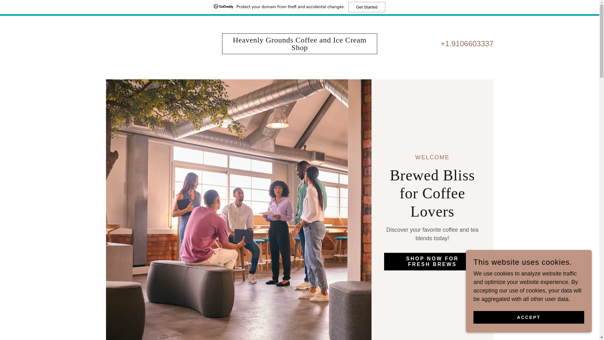 website screenshot of https://heavenlygroundsnc.com/