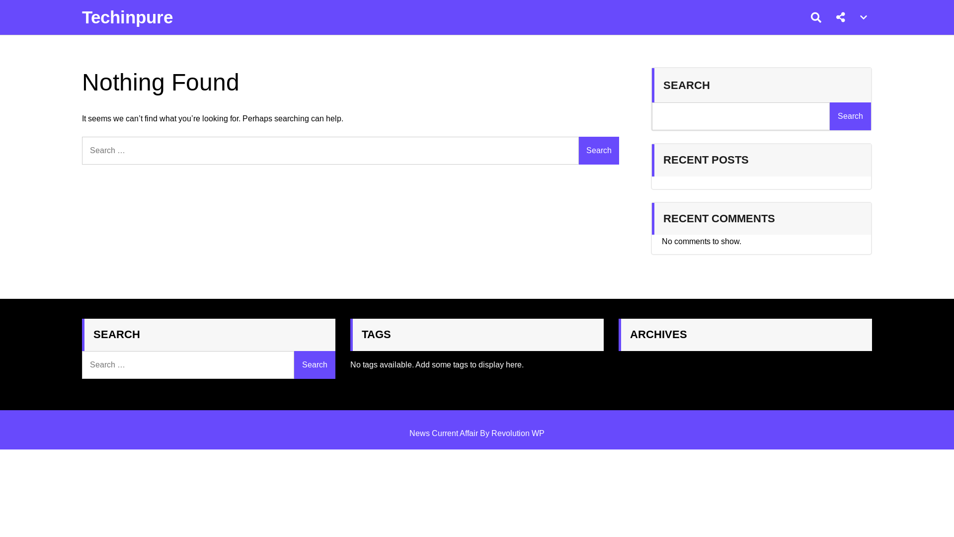 website screenshot of https://techinpure.my.id/