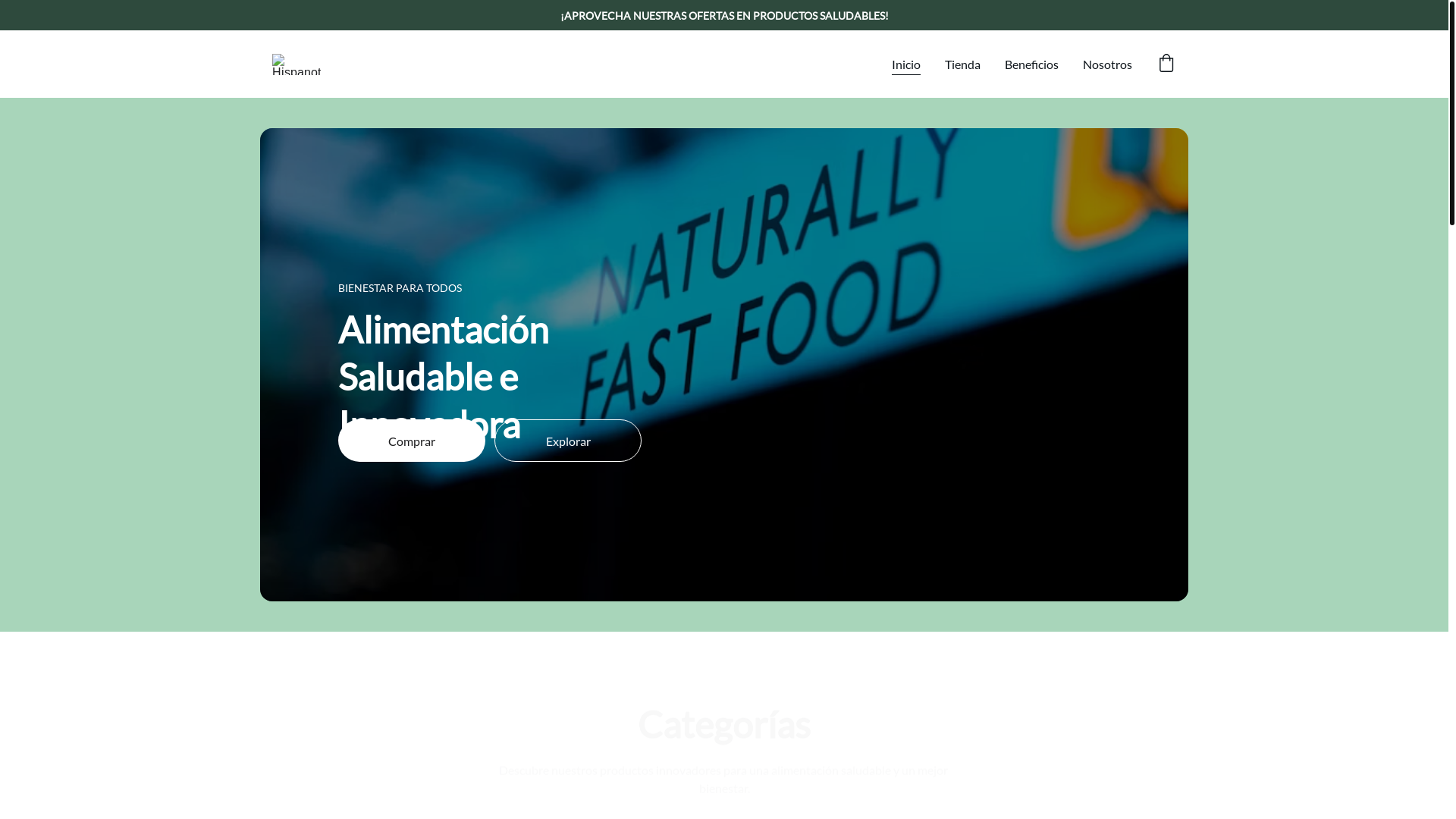 website screenshot of https://hispanotex.online/