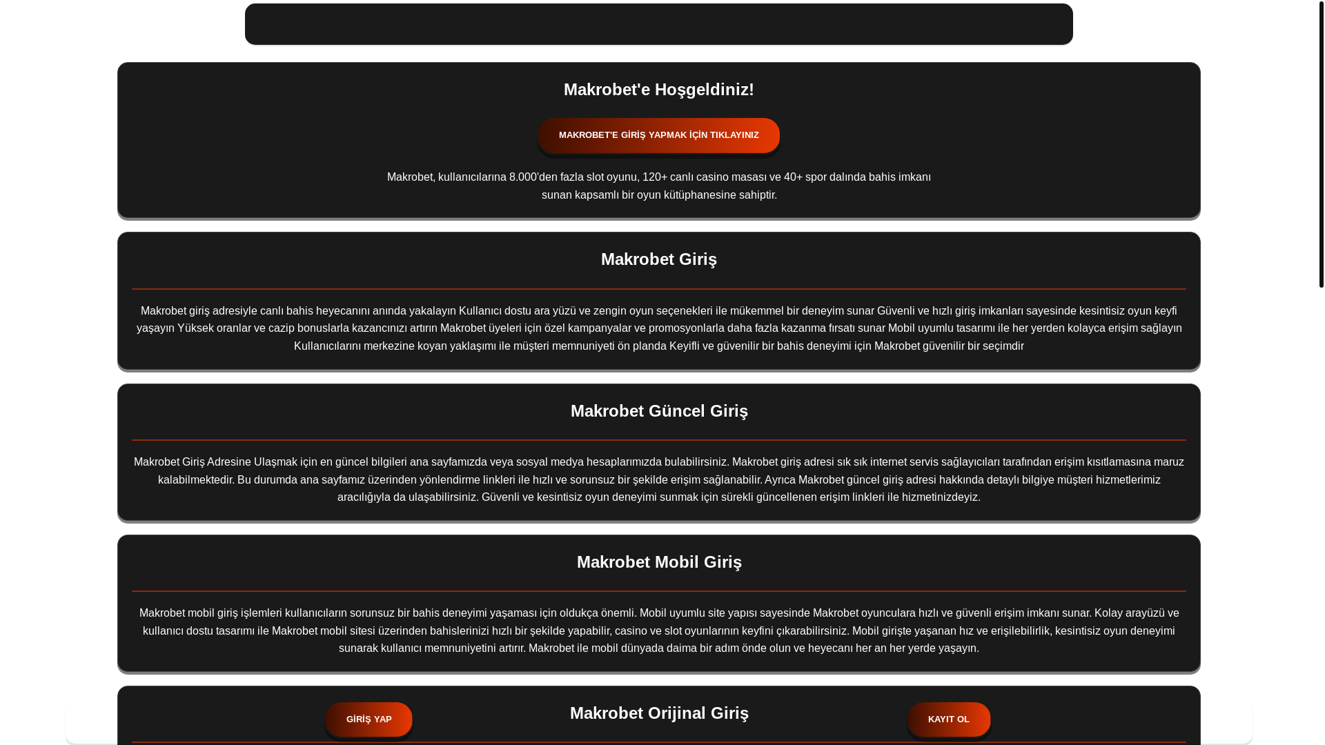 website screenshot of https://makrobetnet.com/