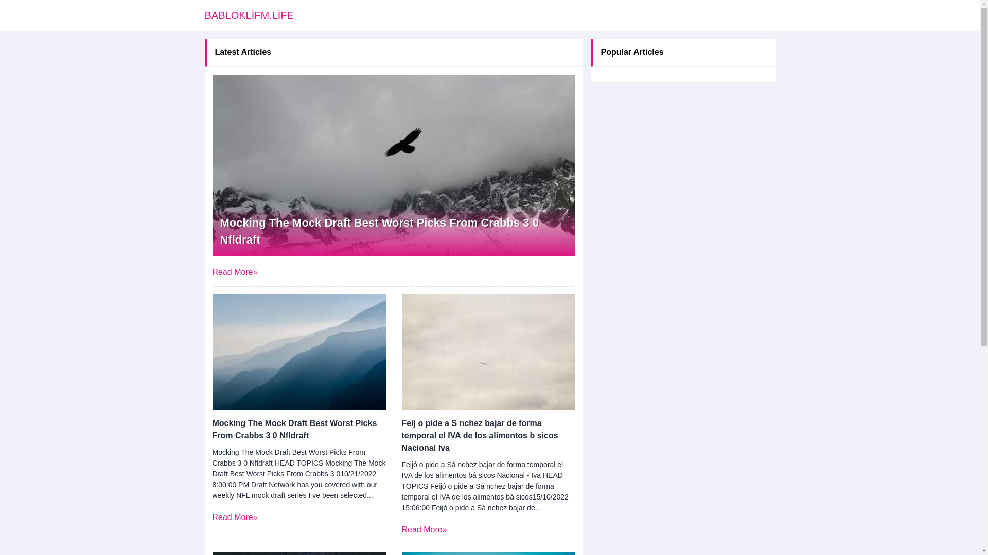 website screenshot of https://babloklifm.life/