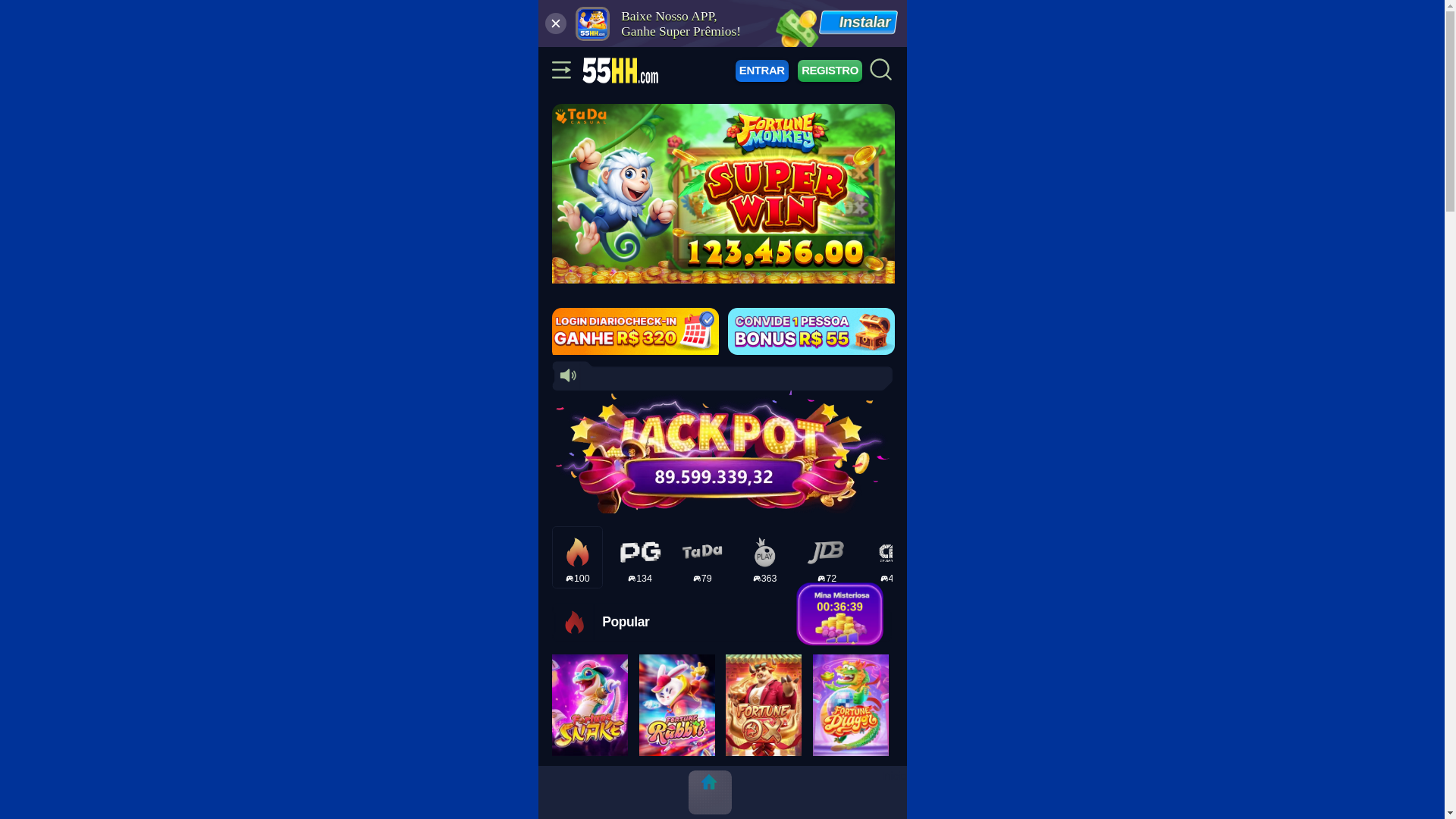 website screenshot of https://55hh-com.com/