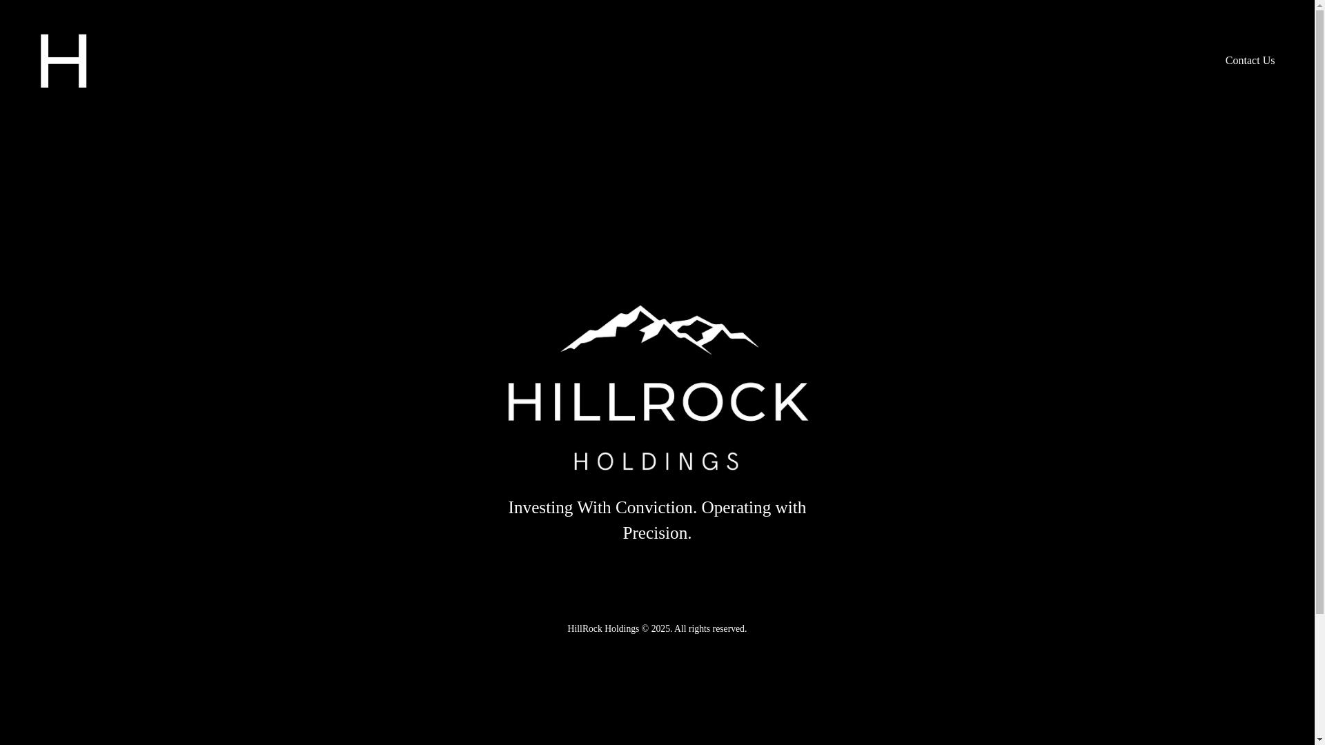 website screenshot of https://hillrockholdings.org/