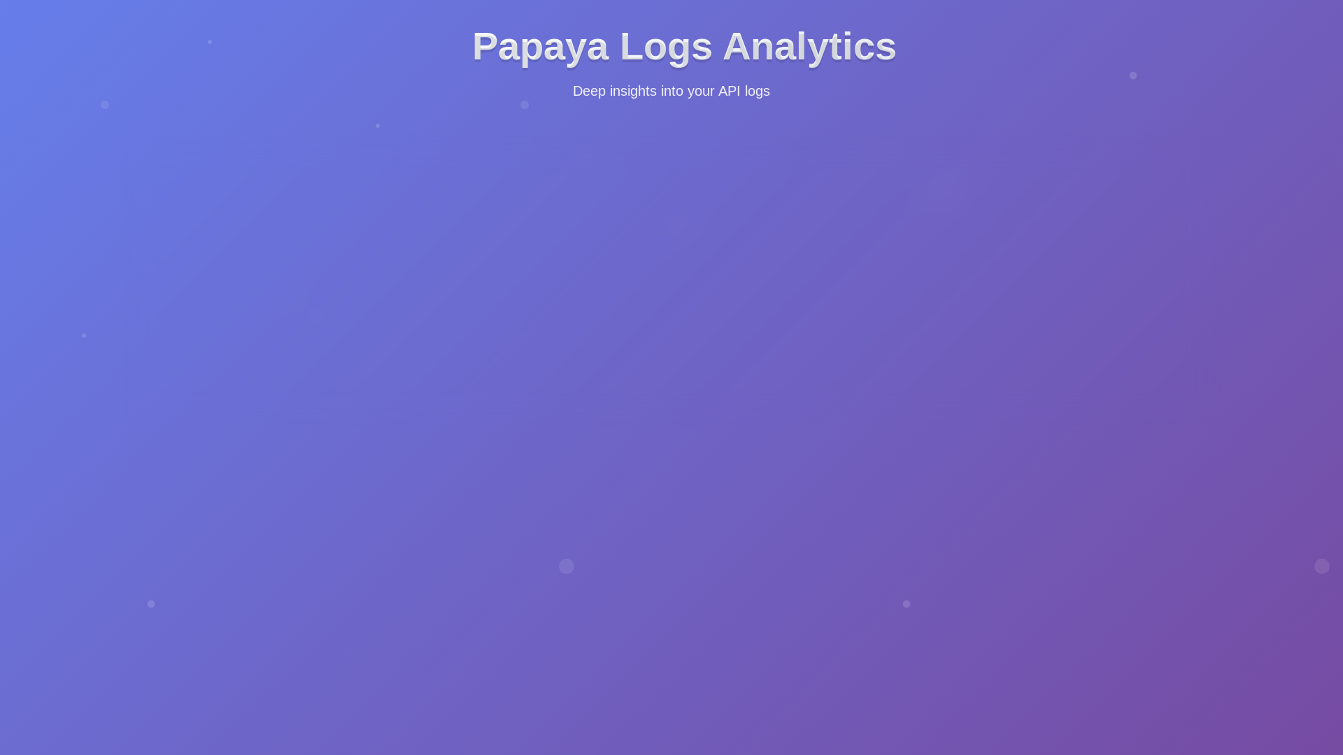 website screenshot of https://papaya-logs-analytics.pages.dev/