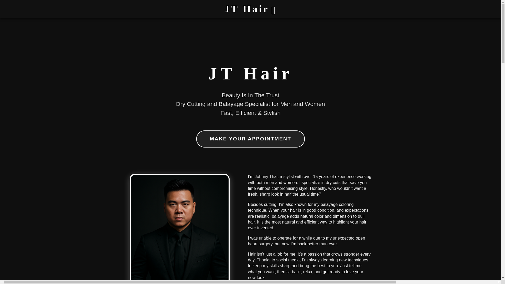 website screenshot of https://jthair.art/