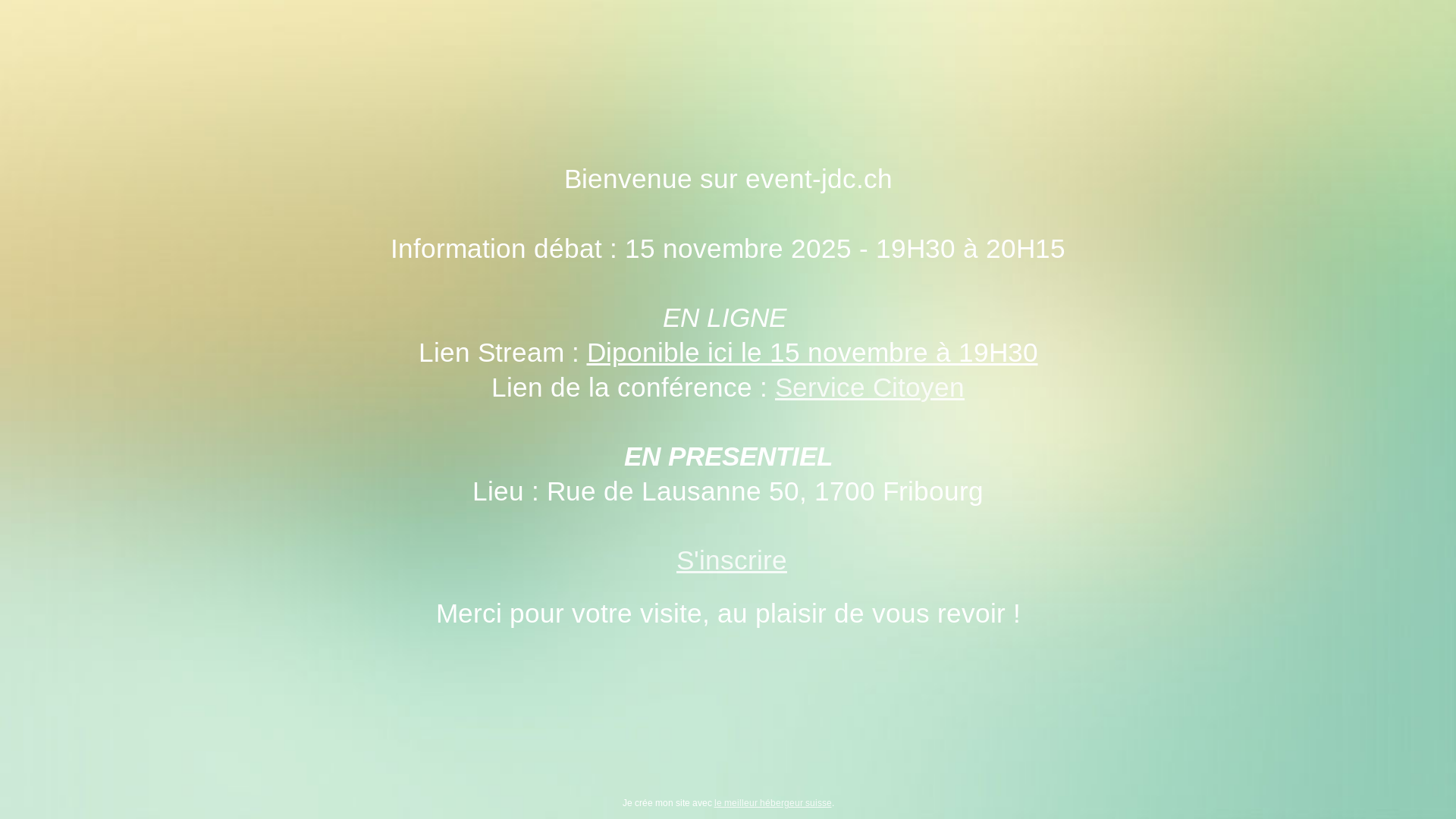 website screenshot of https://event-jdc.ch/