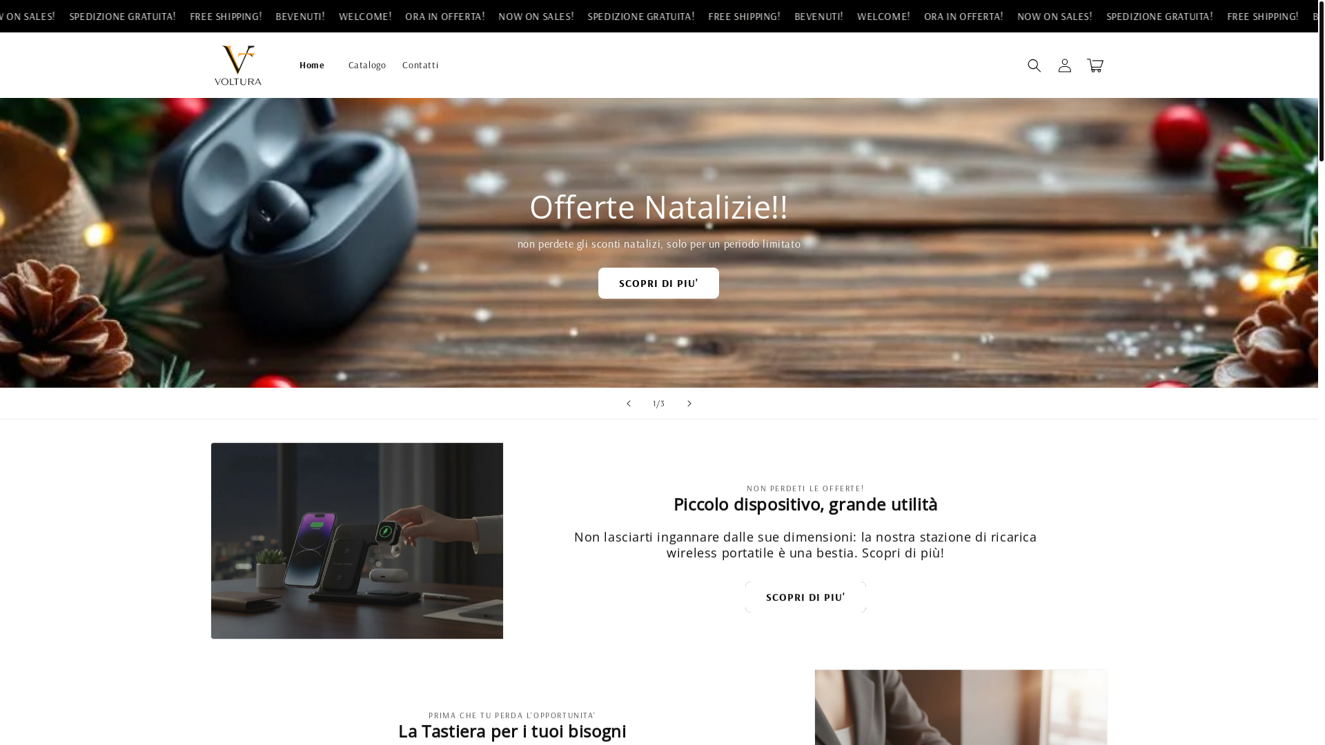 website screenshot of https://volturaitalia.shop/