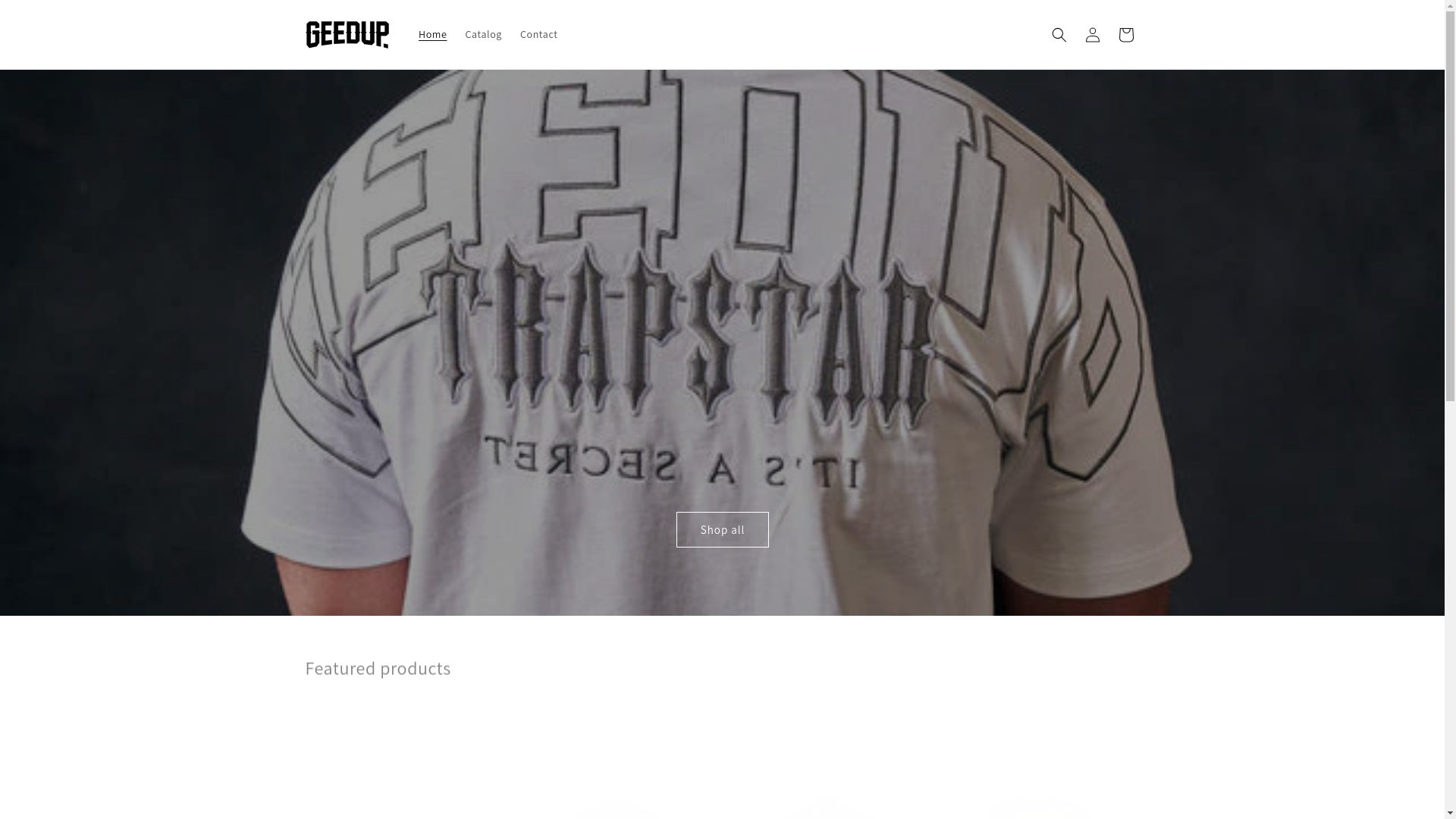 website screenshot of https://geedupcolothing.shop/