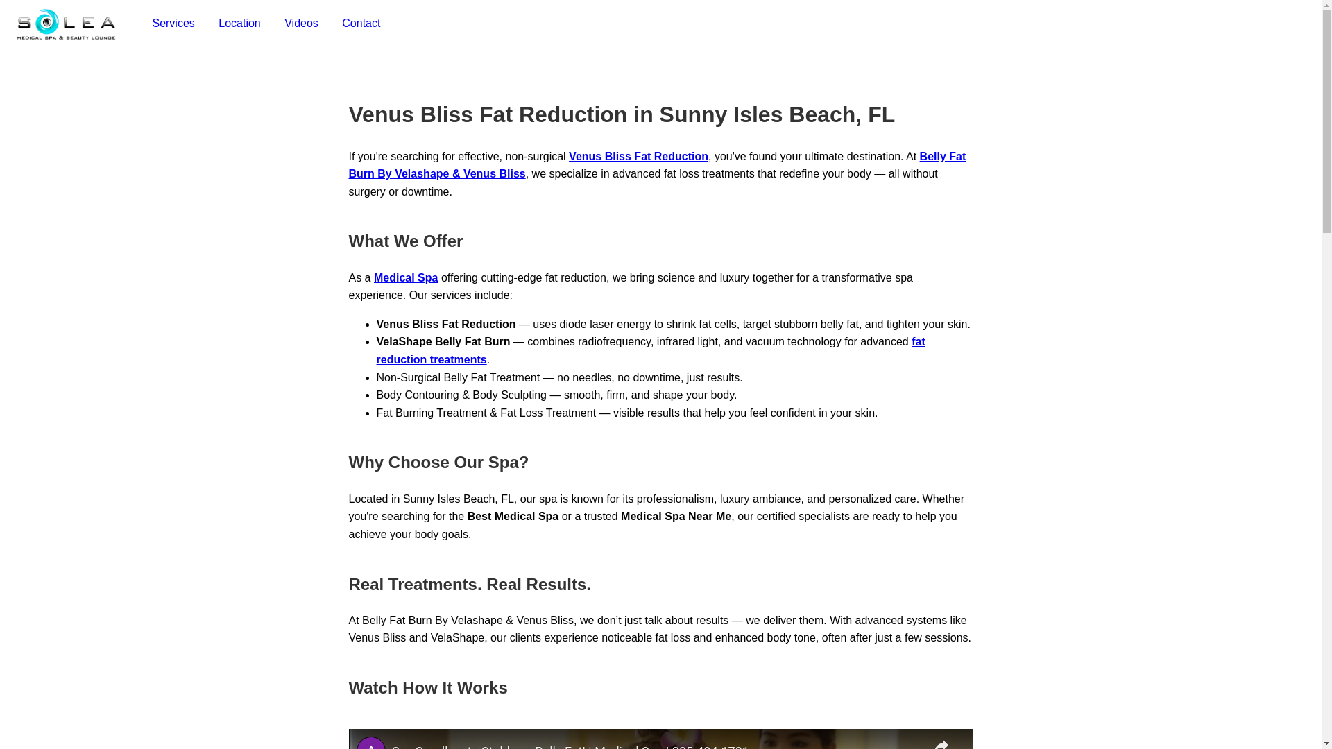 website screenshot of https://venusblissfatreductioninsunnyislesbeachfl.pages.dev/