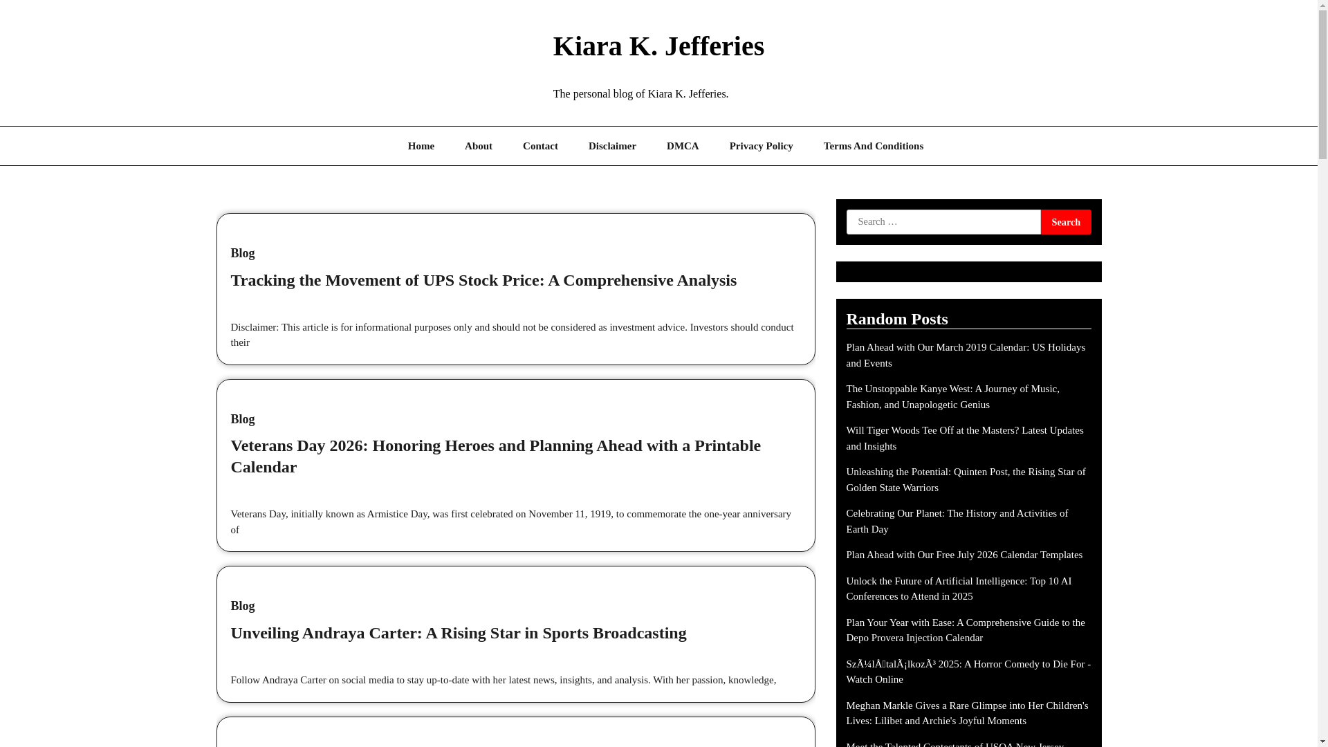 website screenshot of https://kiarakjefferies.pages.dev/