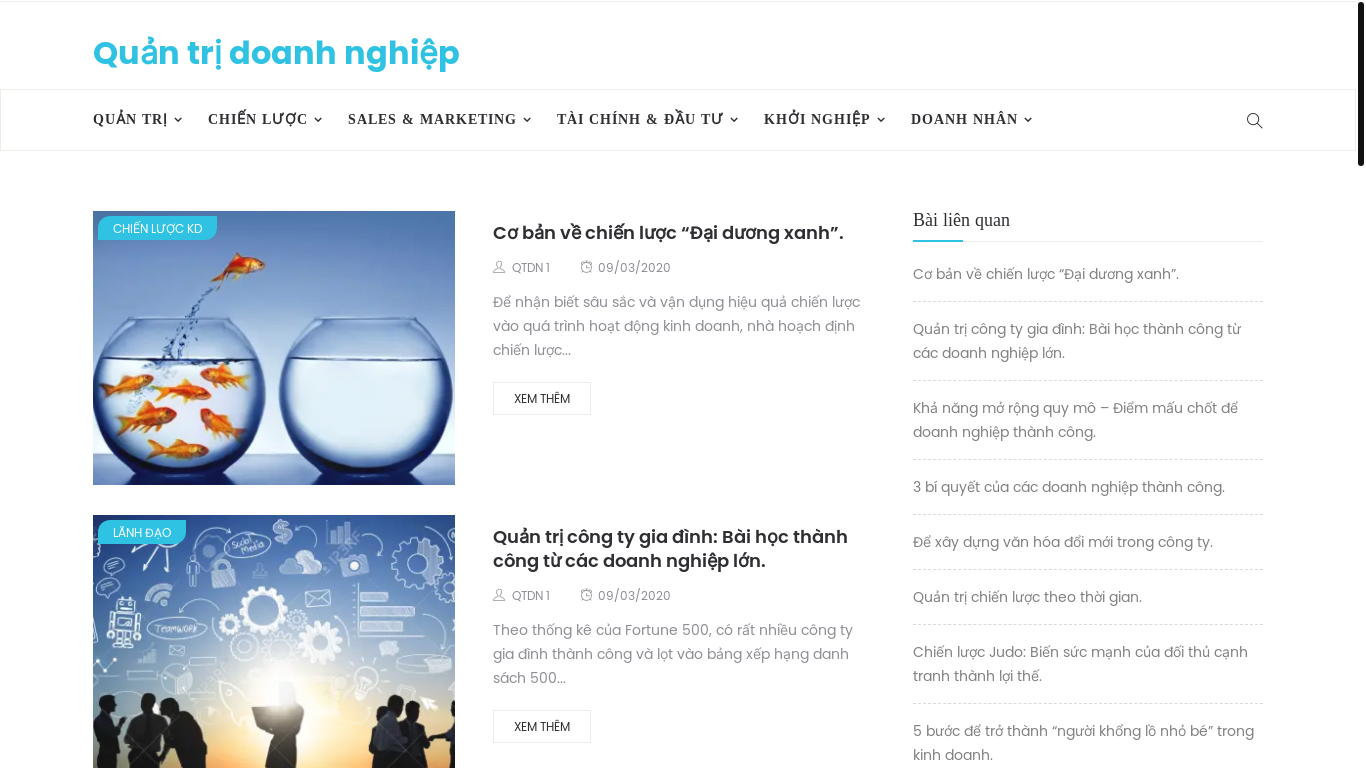 website screenshot of https://quantridoanhnghiep.vn/
