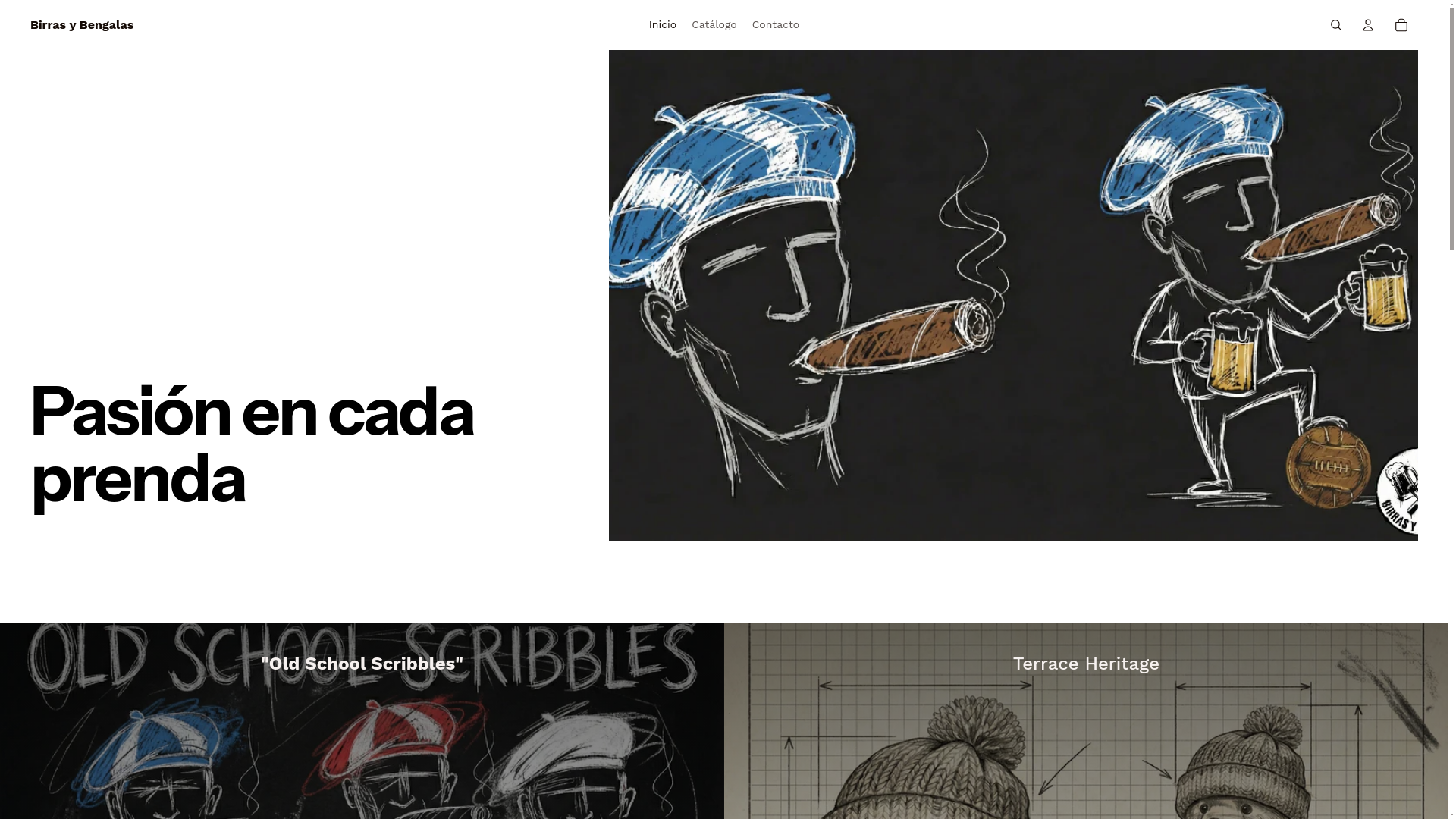 website screenshot of https://birrasybengalas.com/