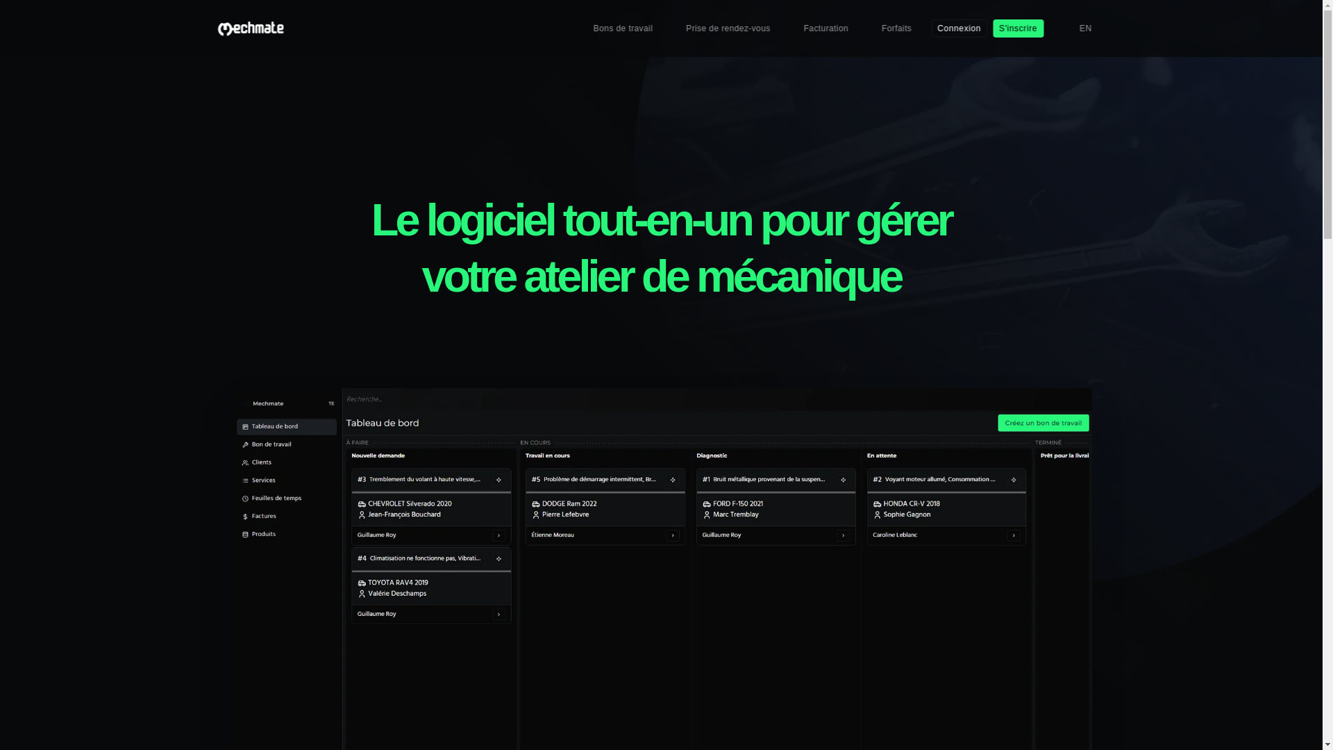 website screenshot of https://mechmate-web.pages.dev/