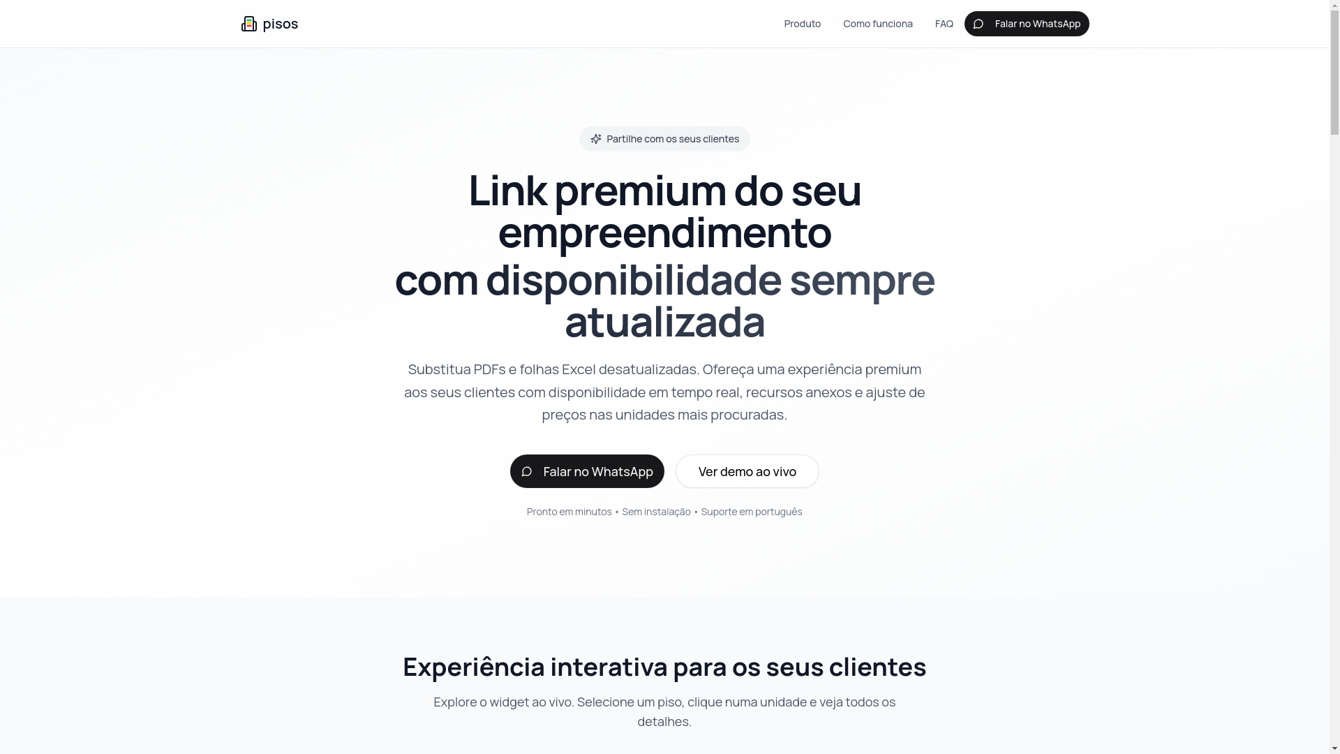 website screenshot of https://pisos.pt/