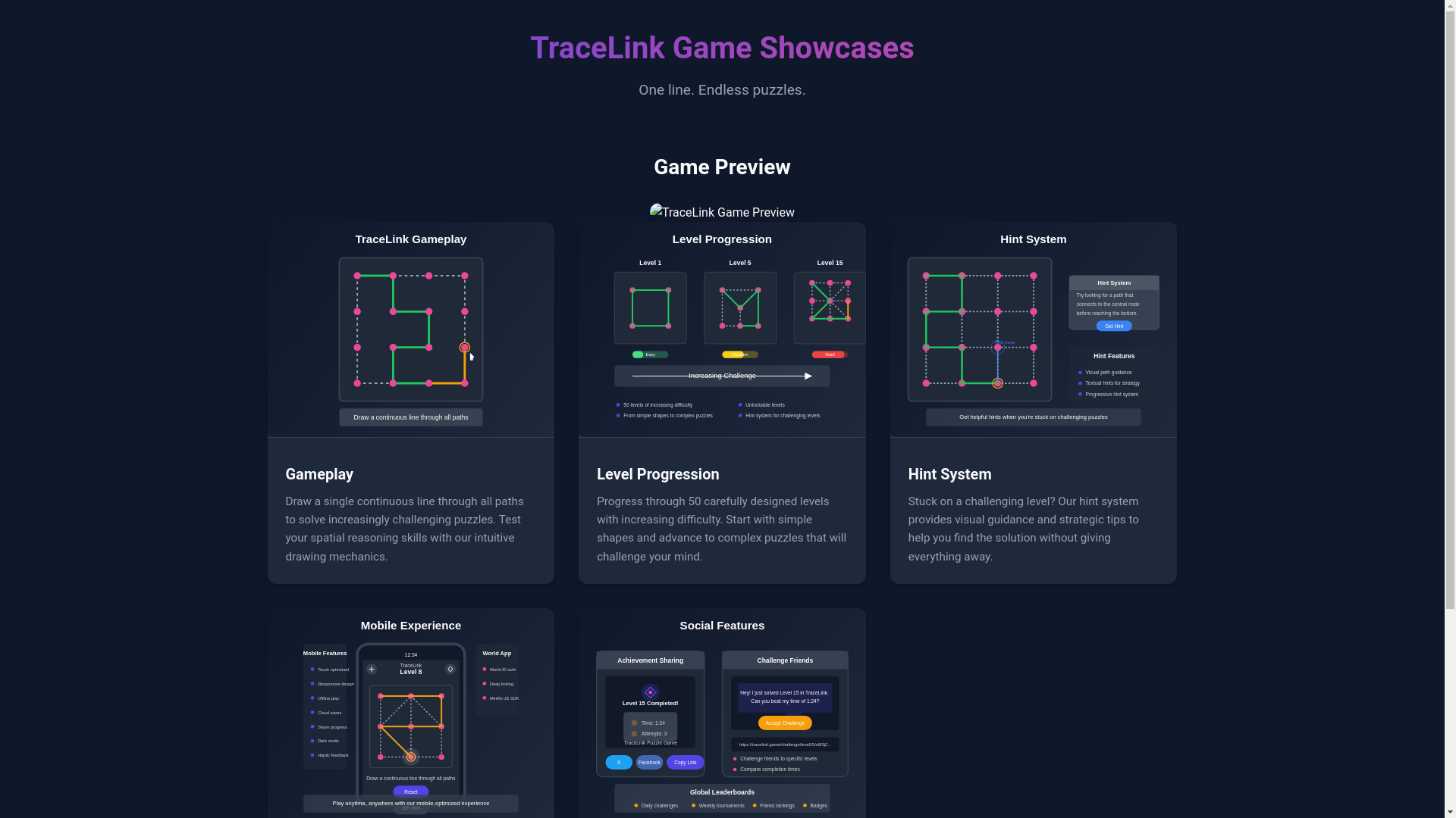website screenshot of https://trace-link-landing.pages.dev/