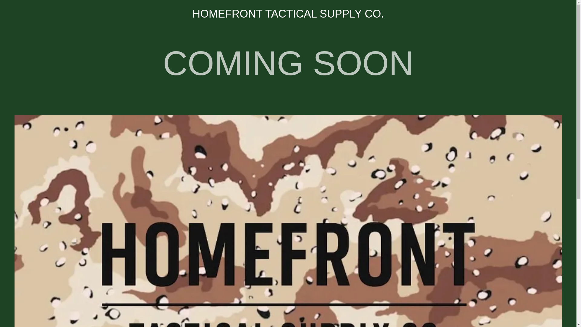 website screenshot of https://homefronttacticalsupplyco.com/