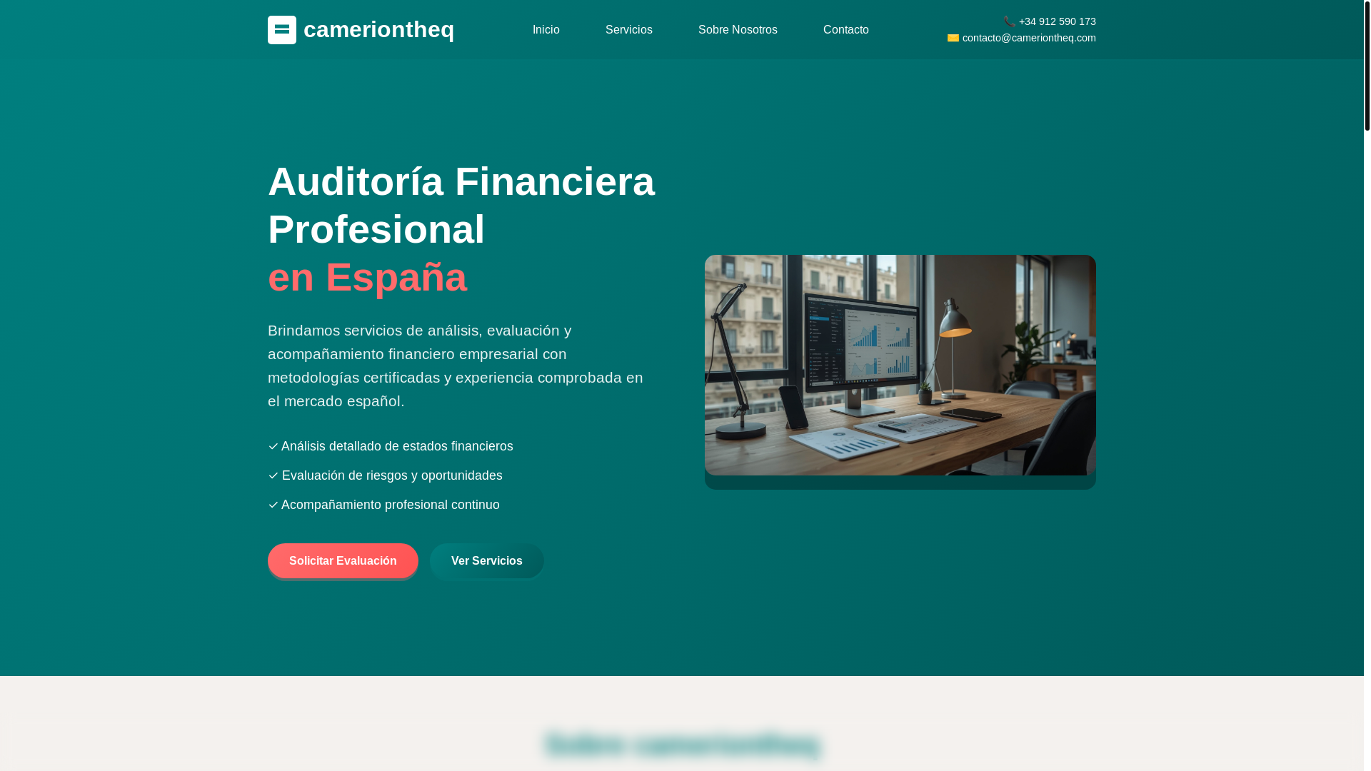 website screenshot of https://cameriontheq.com/