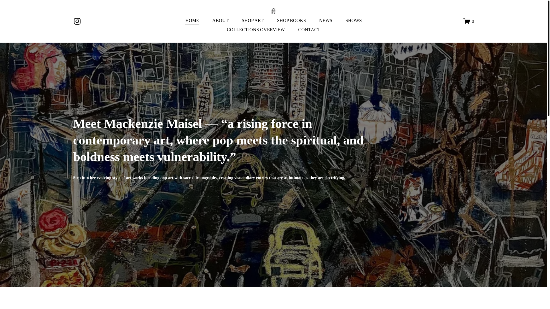 website screenshot of https://mackenziemaiselart.com/