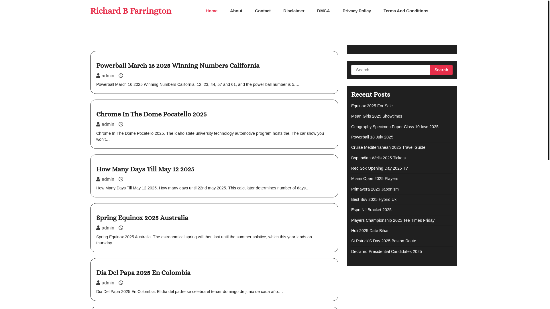 website screenshot of https://richardbfarringtone.pages.dev/