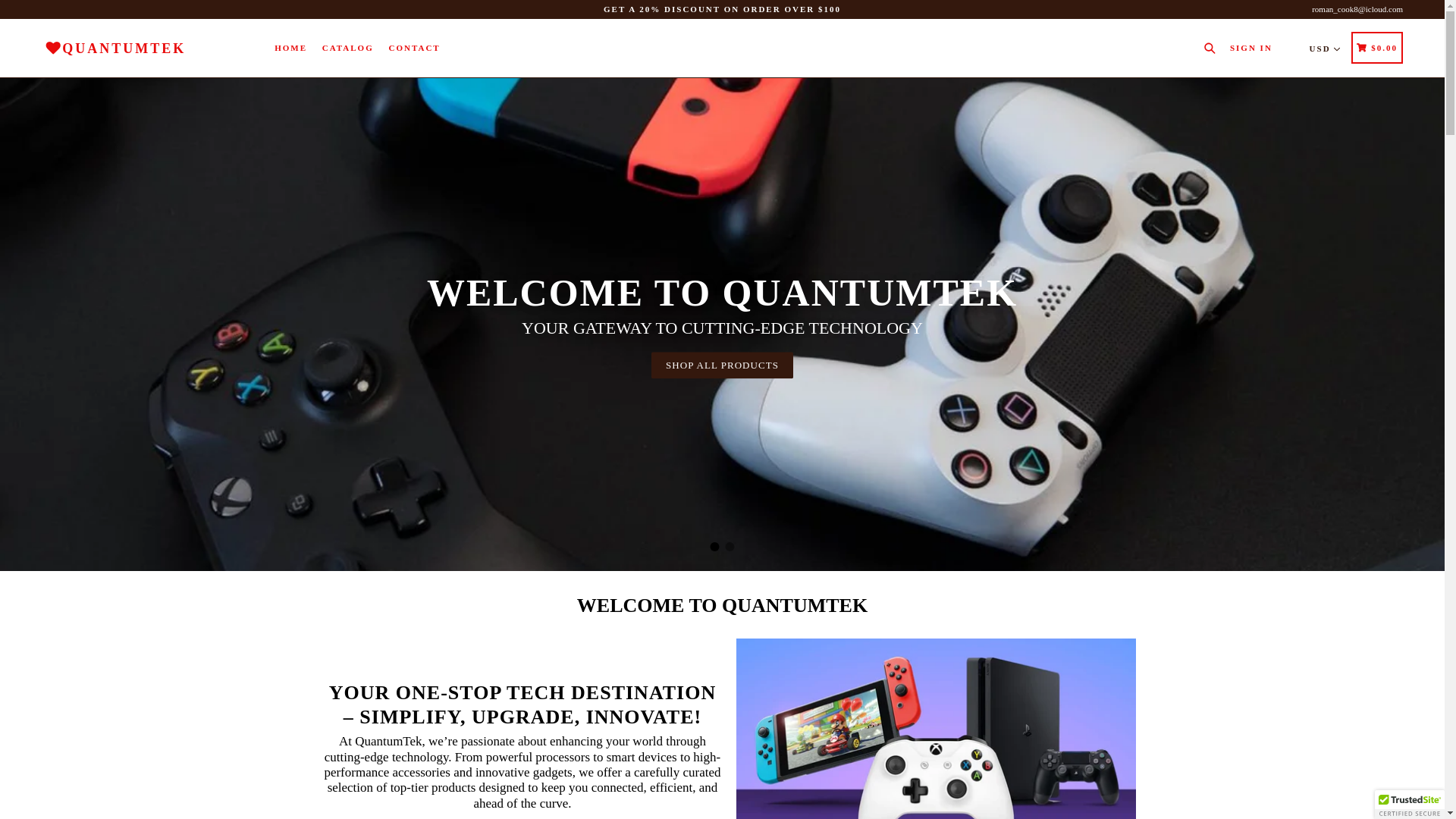 website screenshot of https://tekspotusa.com/