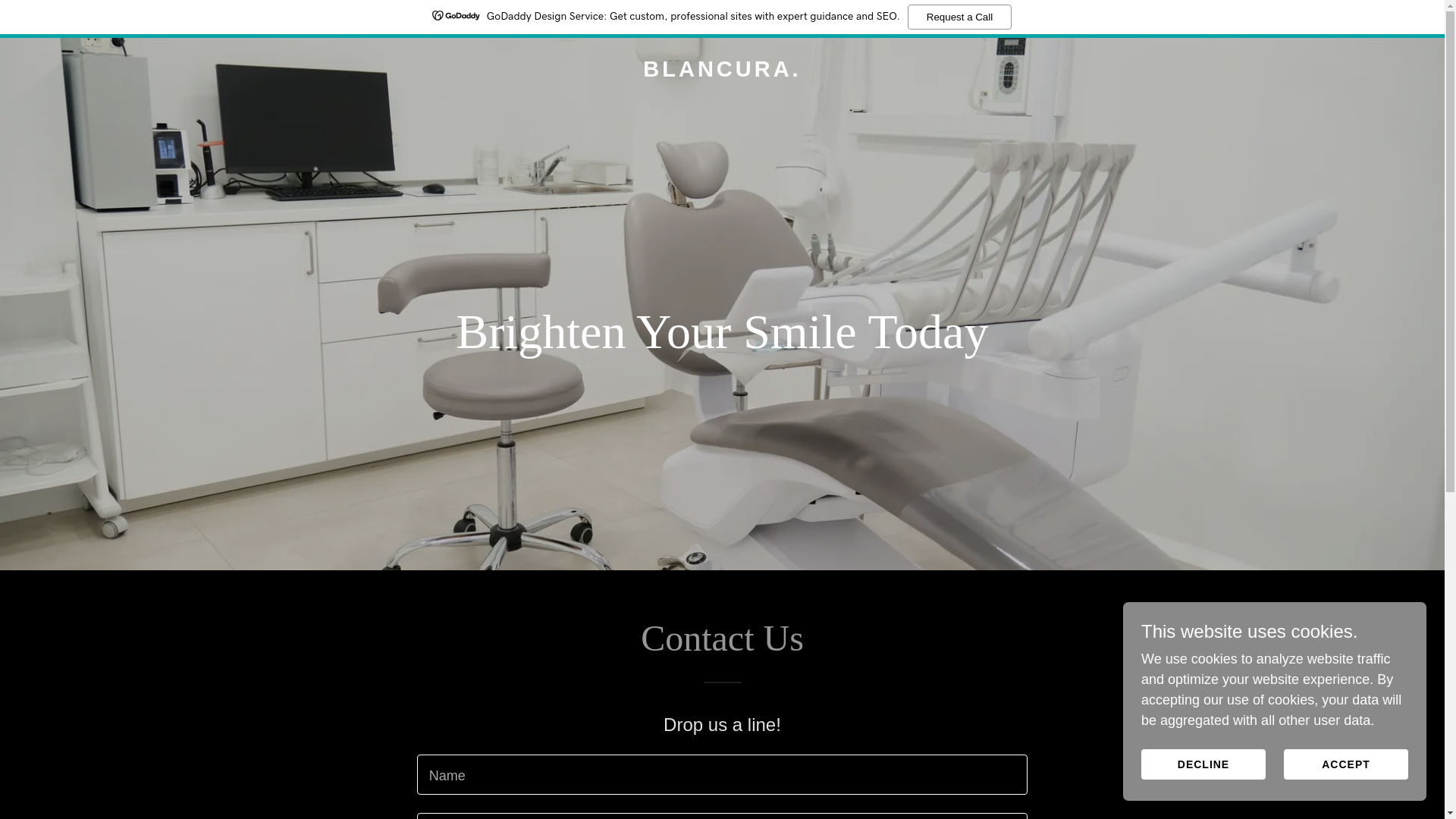 website screenshot of https://blancura.uk/
