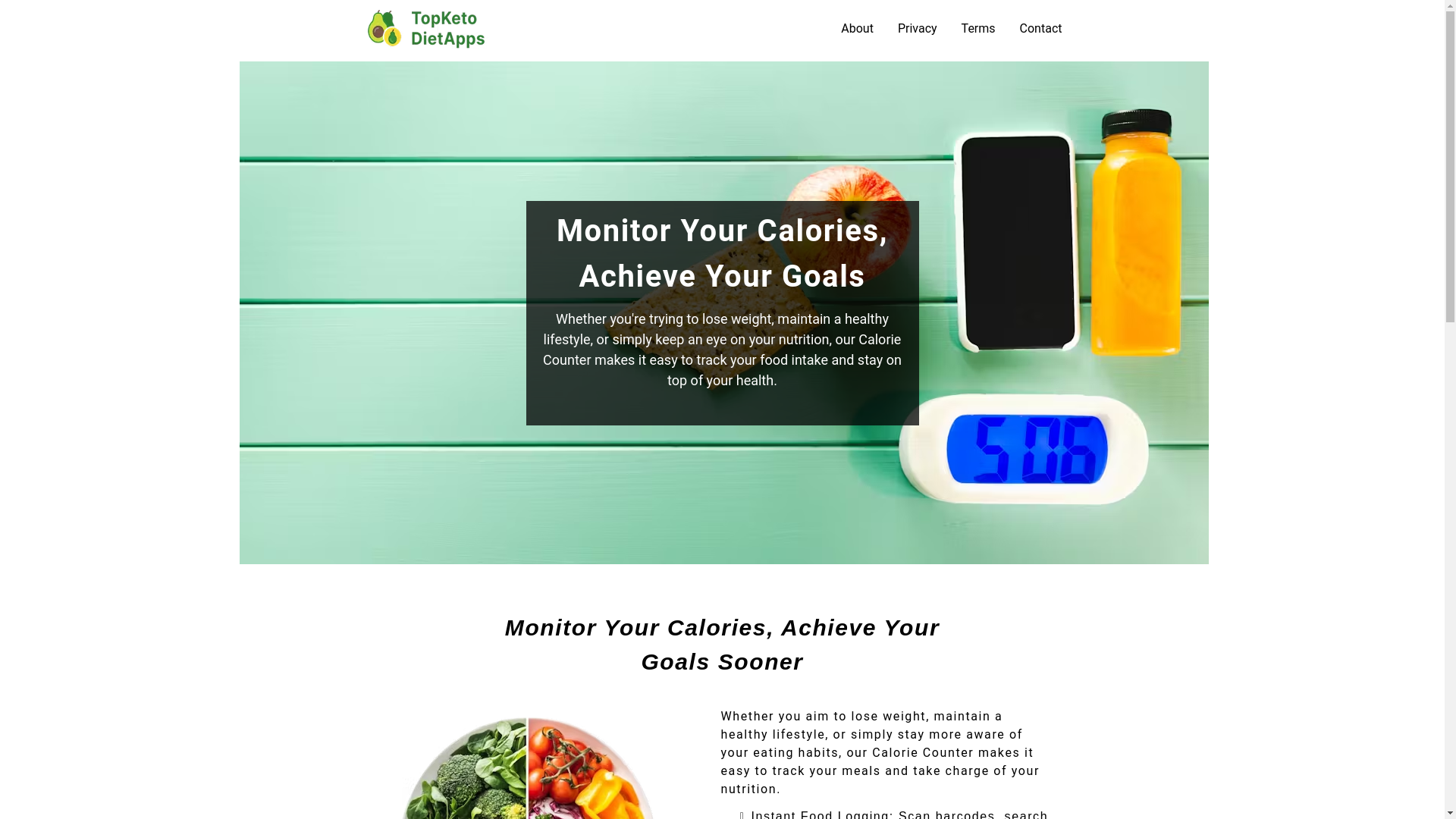 website screenshot of https://topketodietapps.com/