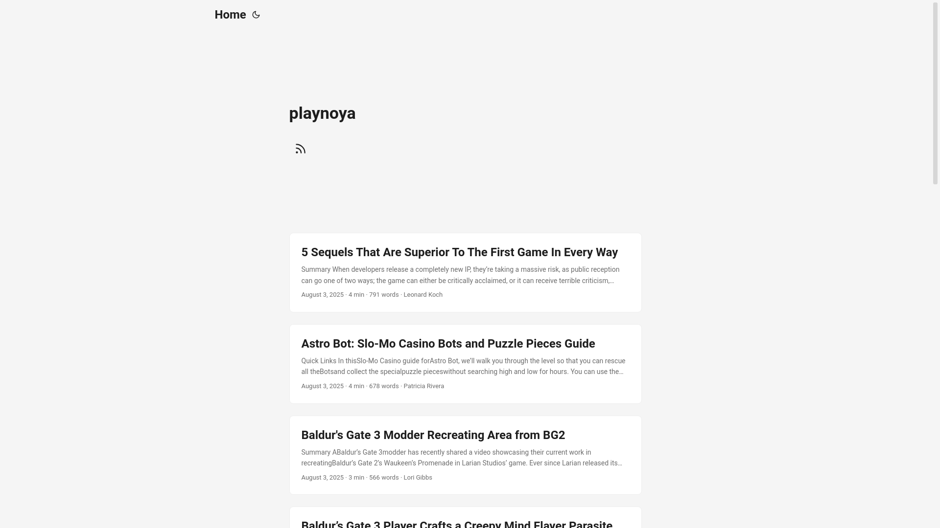 website screenshot of https://playnoya.pages.dev/