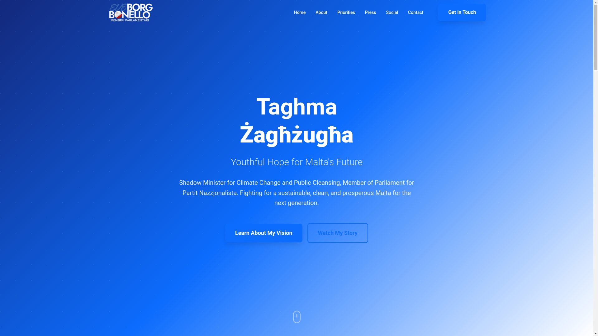 website screenshot of https://eveborgbonello.pages.dev/