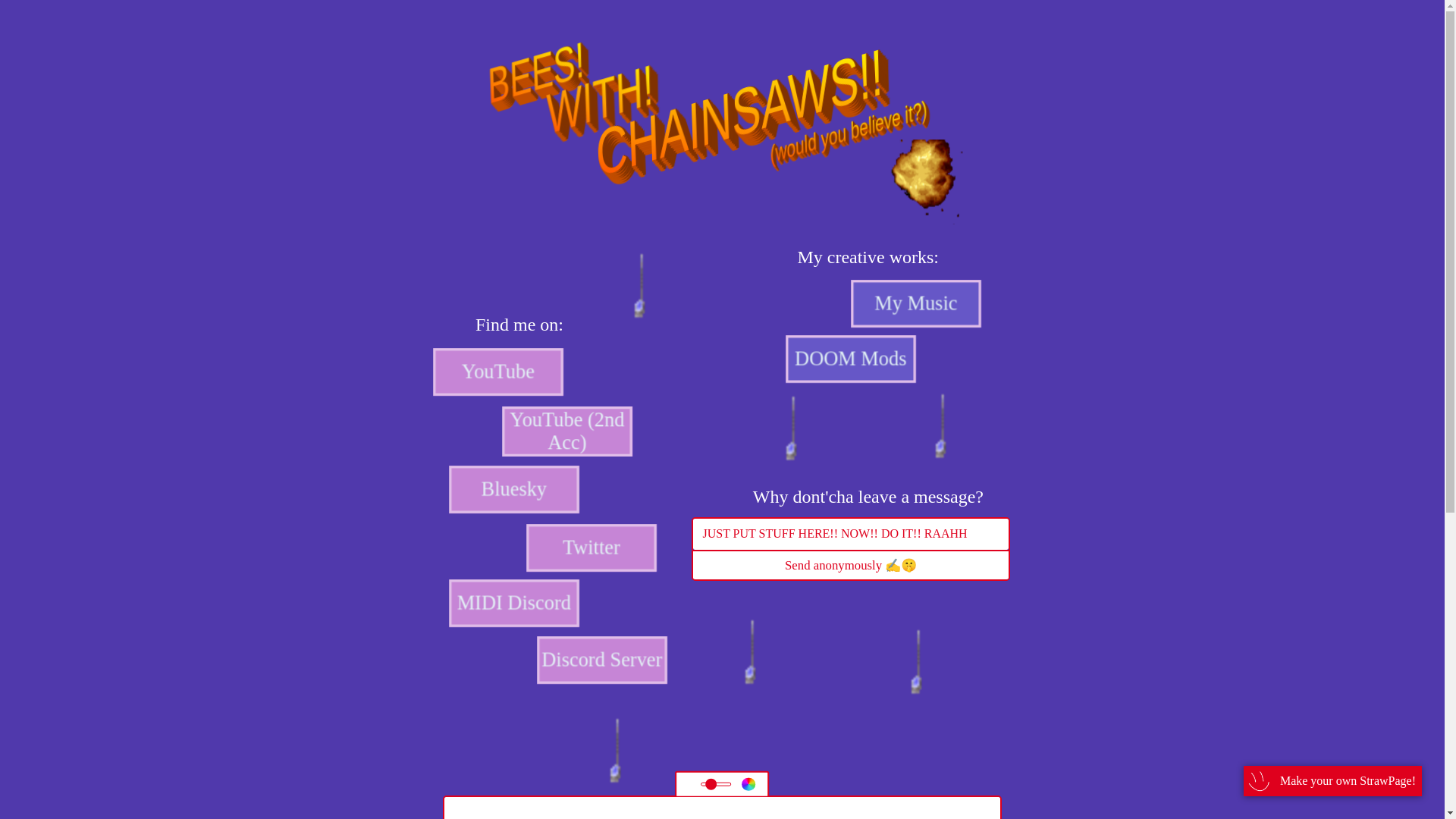 website screenshot of https://beemusic.party/