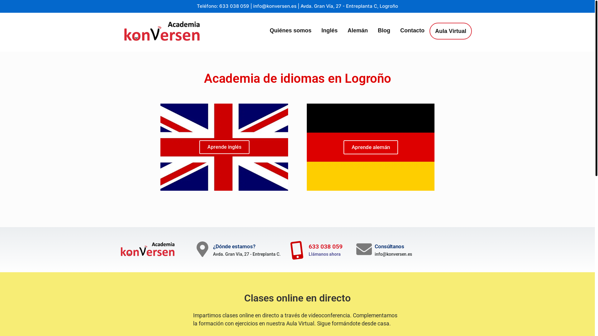 website screenshot of https://www.konversen.es/