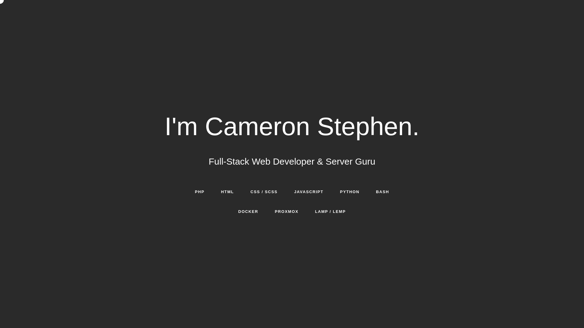website screenshot of https://cajs.uk/