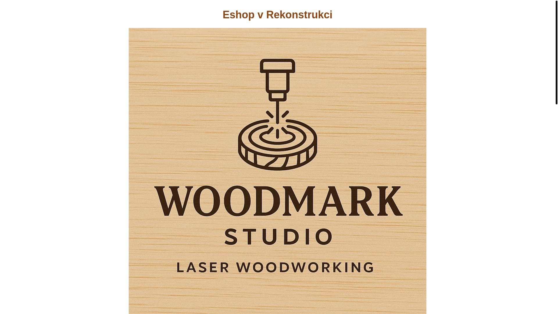 website screenshot of https://woodmark-studio.cz/