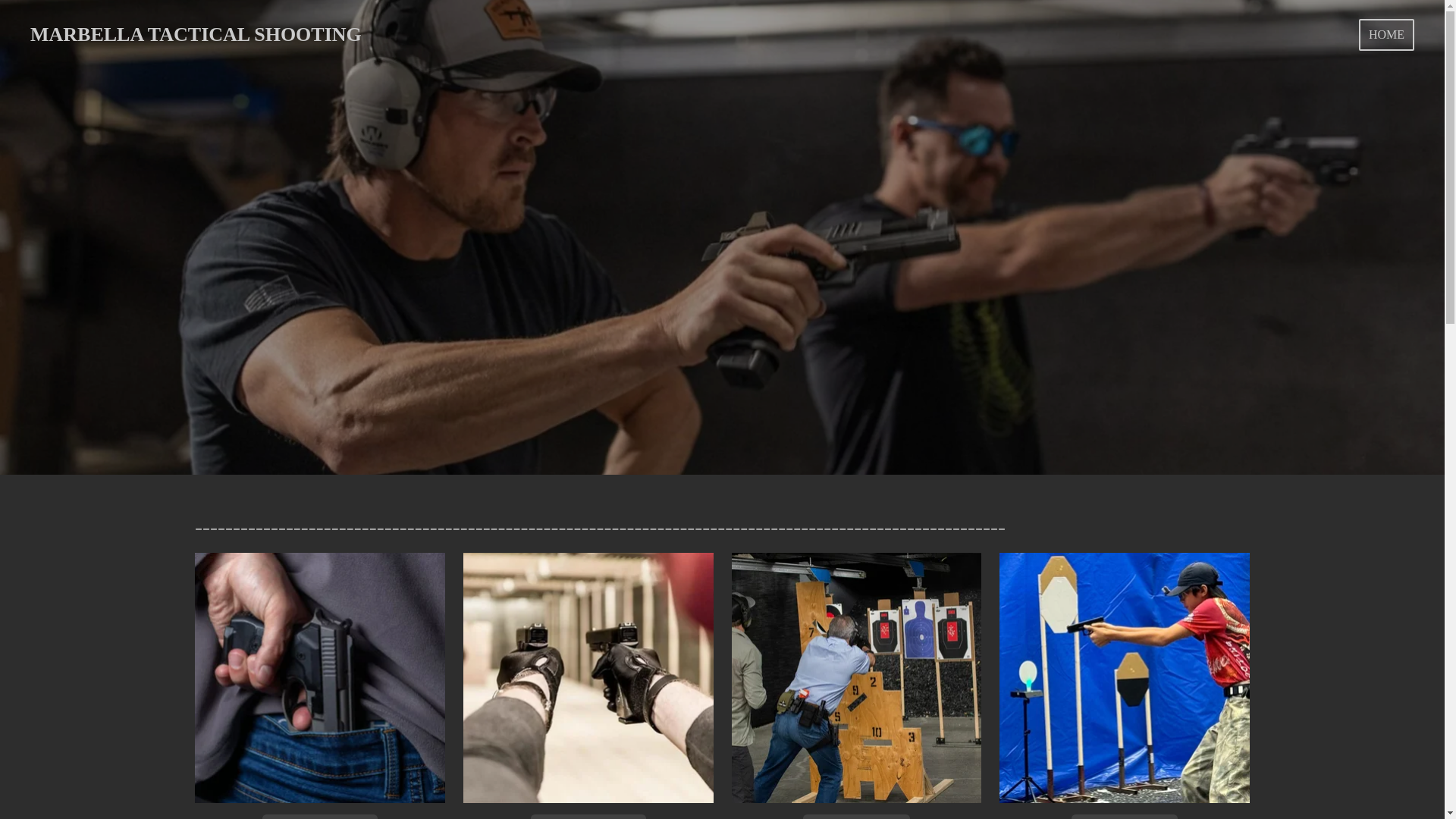 website screenshot of https://marbellashootingrange.com/