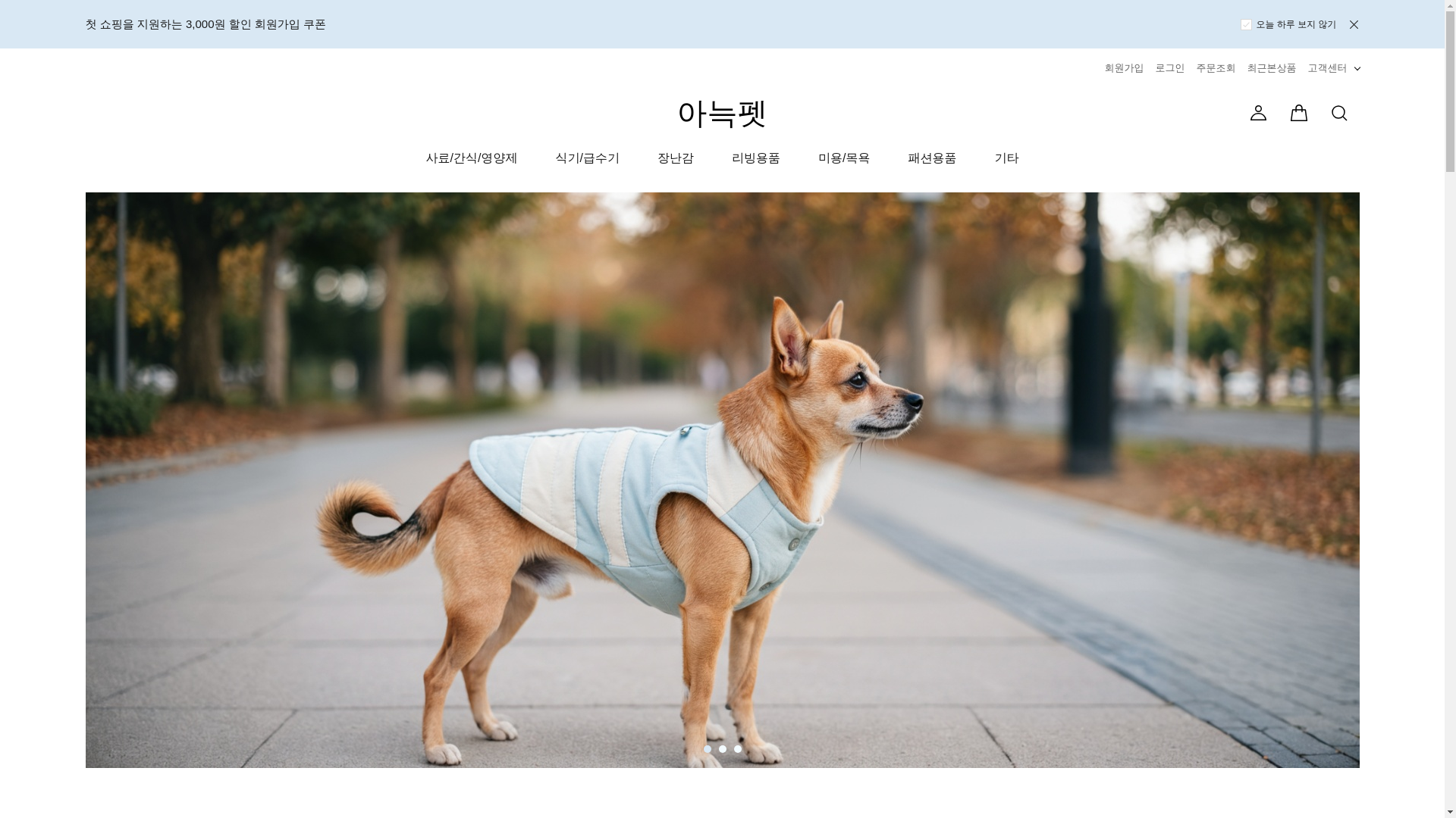 website screenshot of https://aneukpet.co.kr/