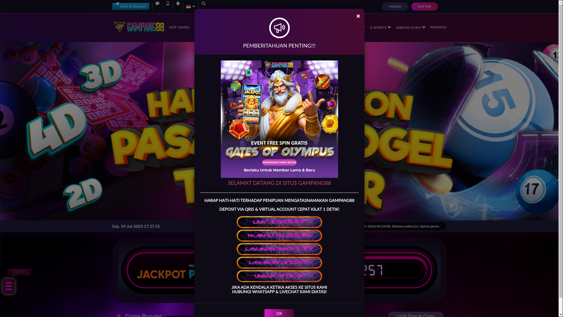 website screenshot of https://wijayabet2.makeup/