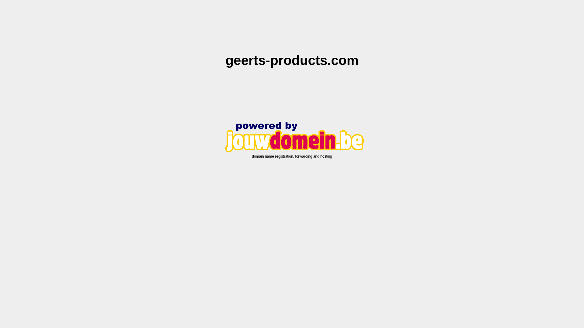 website screenshot of https://geerts-products.com/