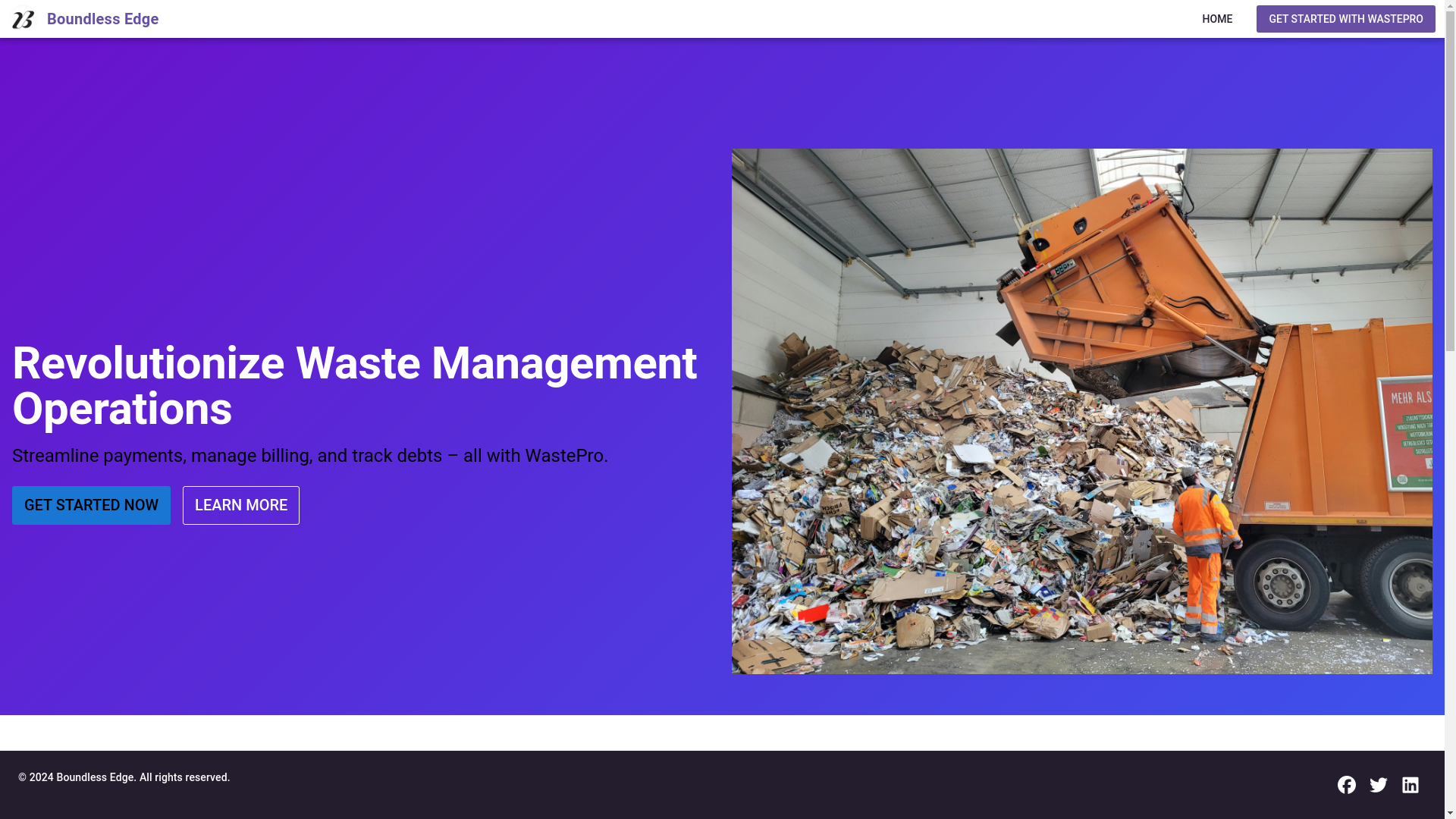 website screenshot of https://wasteproutils.com/