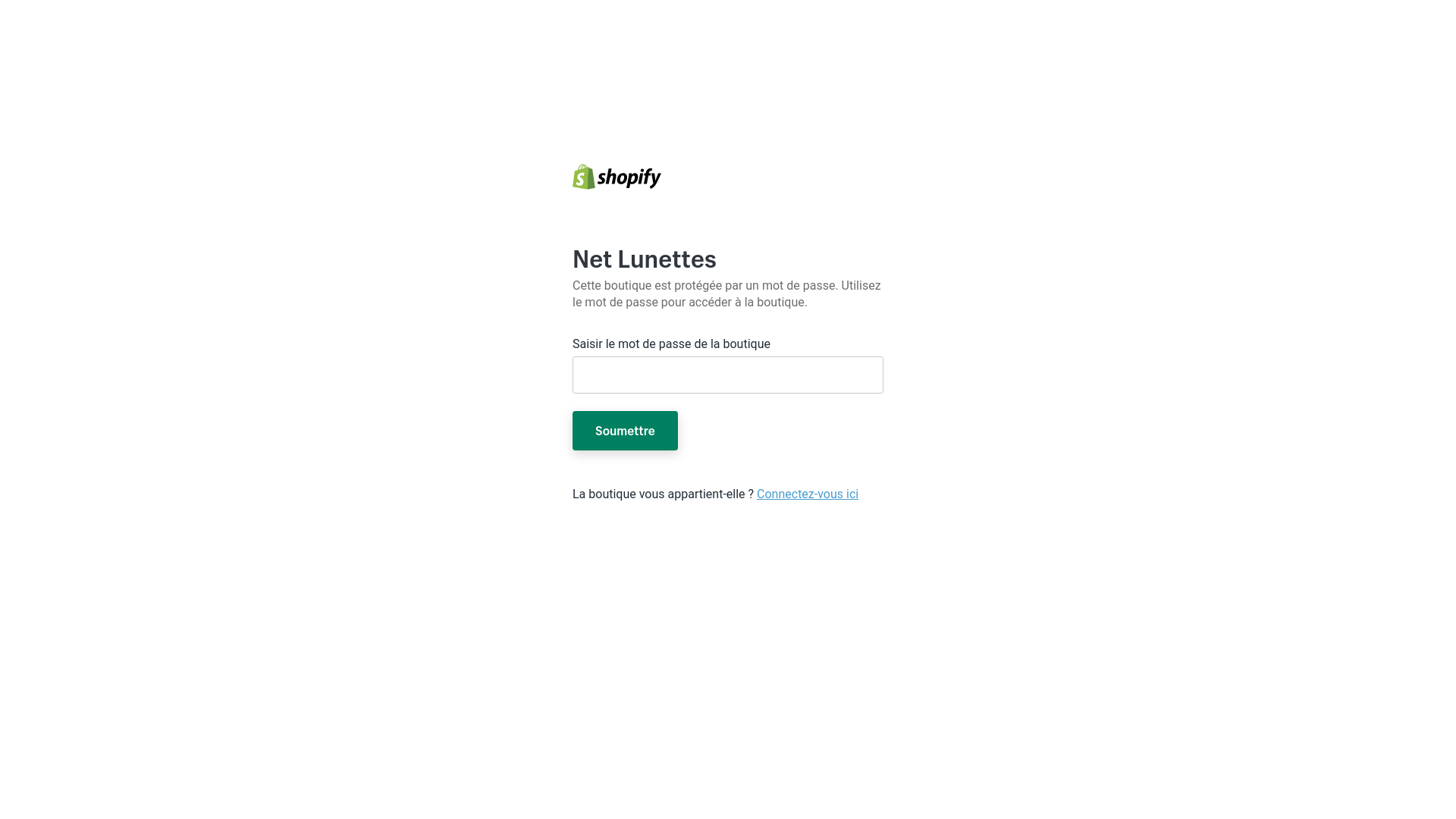website screenshot of https://net-lunettes.fr/