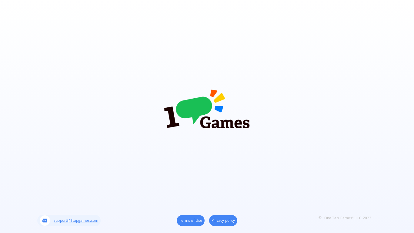 website screenshot of https://1tapgames.com/
