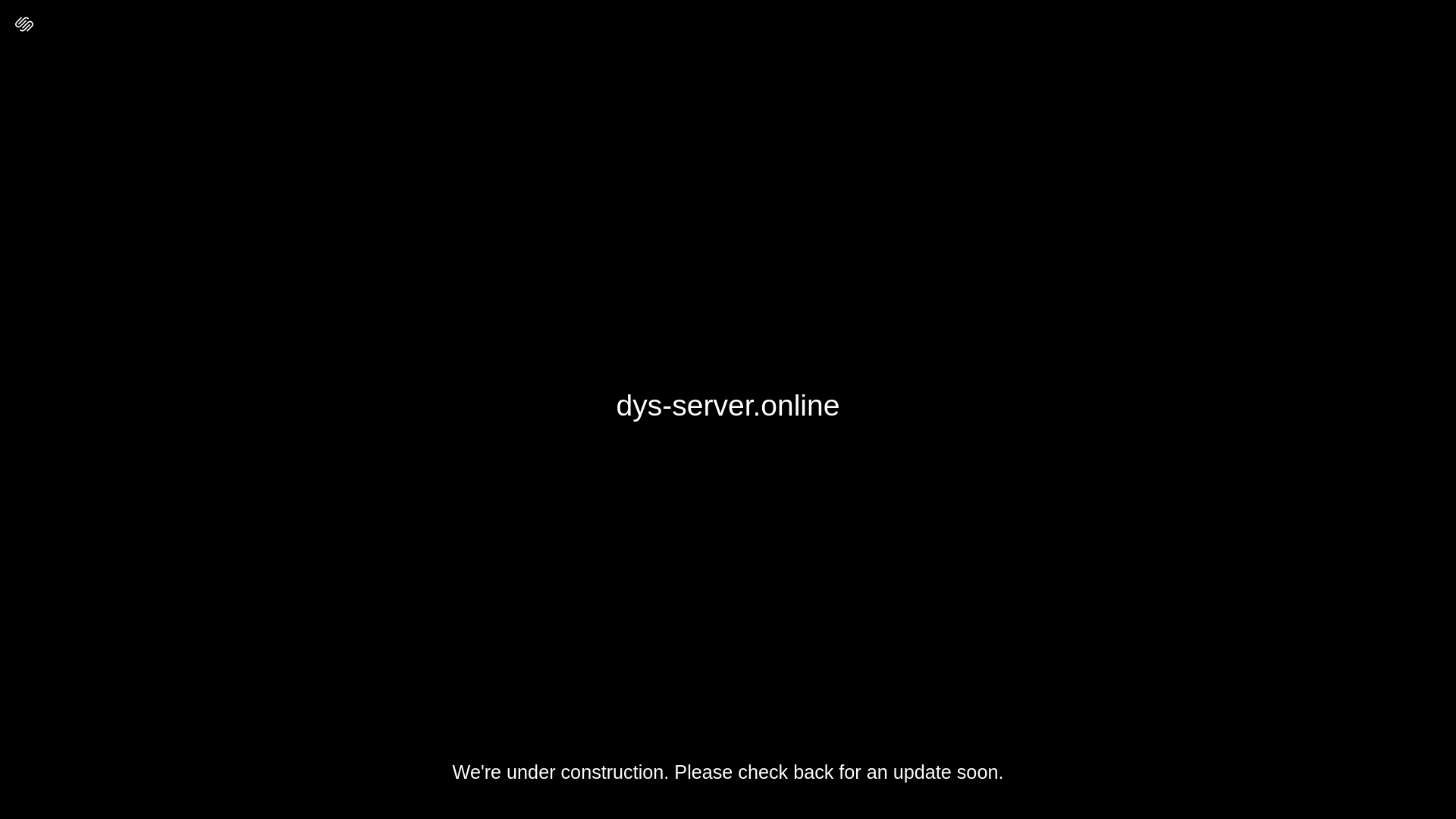 website screenshot of https://dys-server.online/